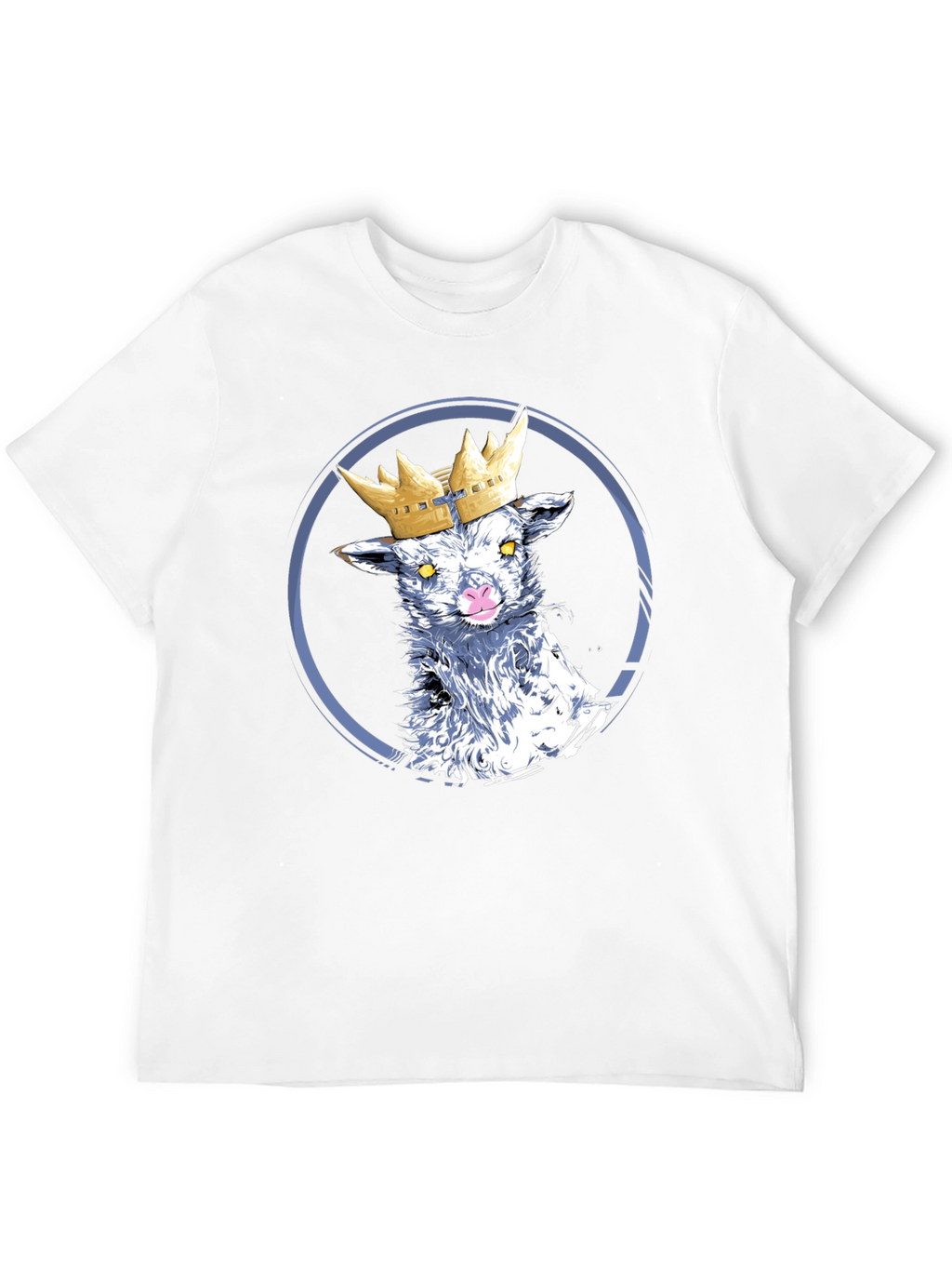 Crowned Lamb Graphic T-Shirt - Black