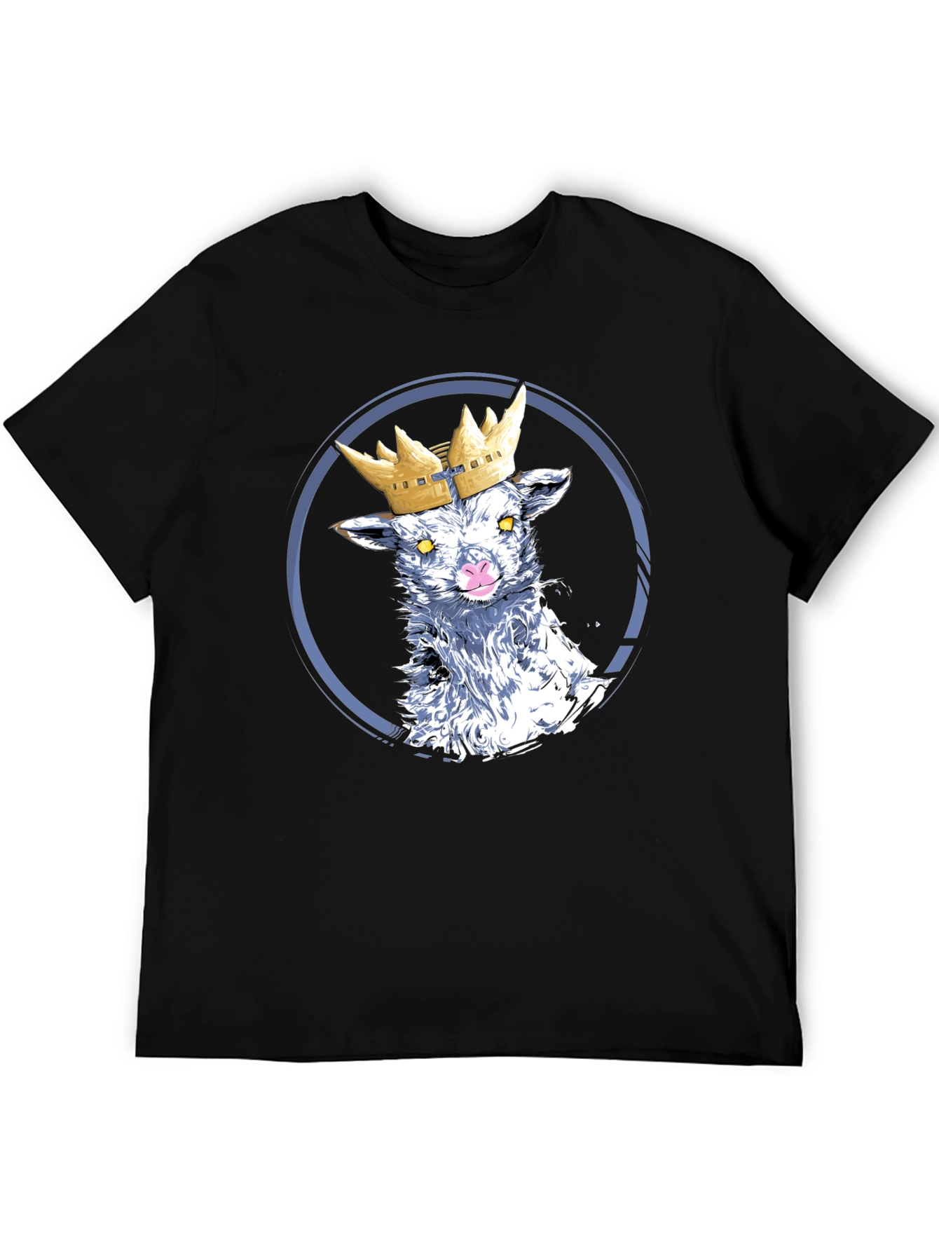 Crowned Lamb Graphic T-Shirt - Black