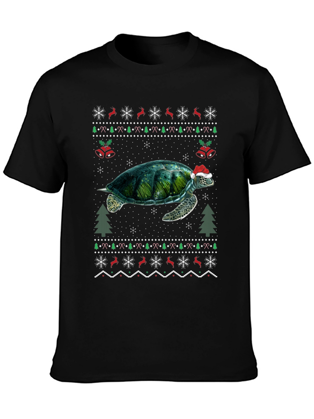 Christmas Turtle Sweater T-Shirt