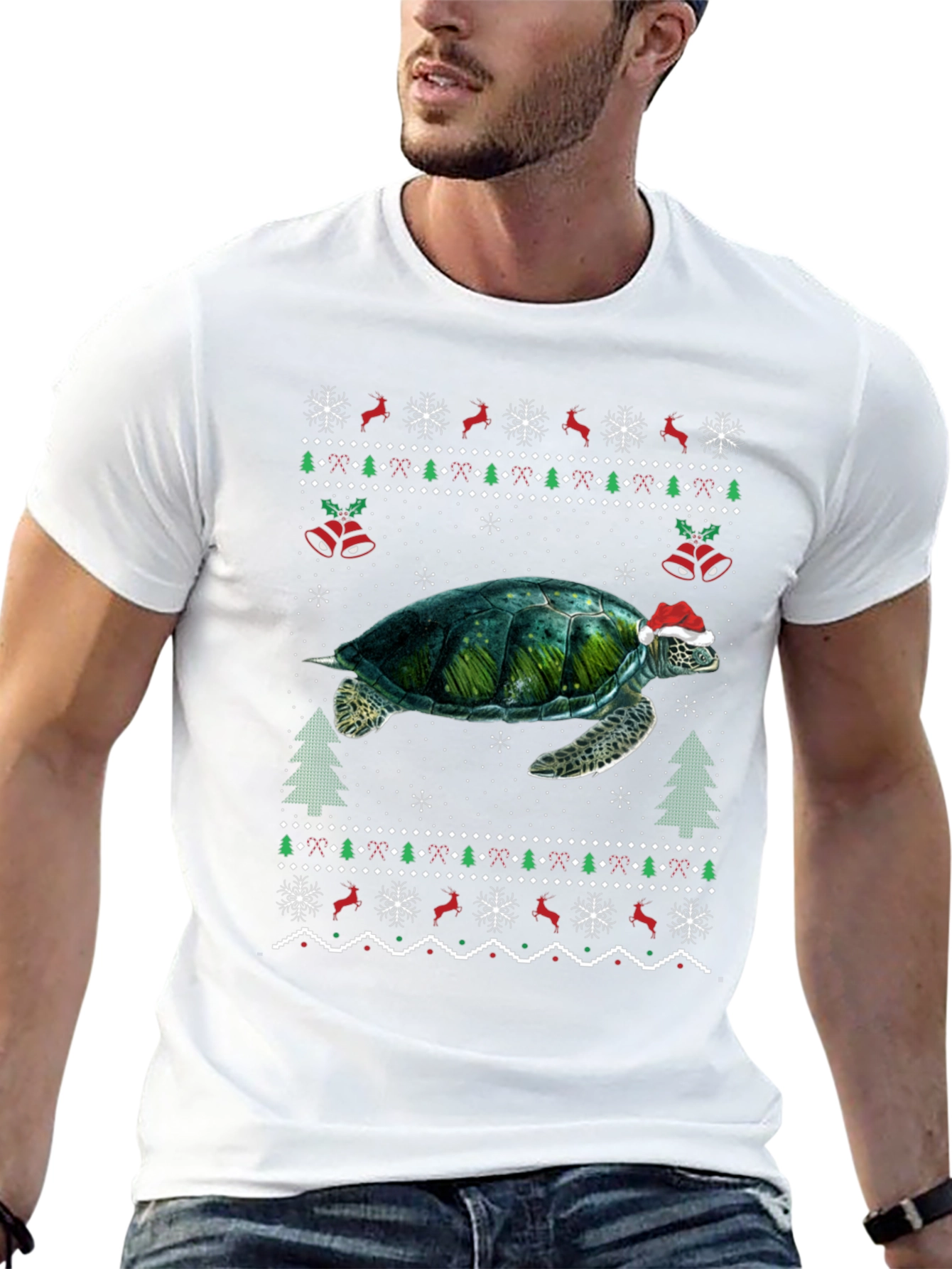 Christmas Turtle Sweater T-Shirt