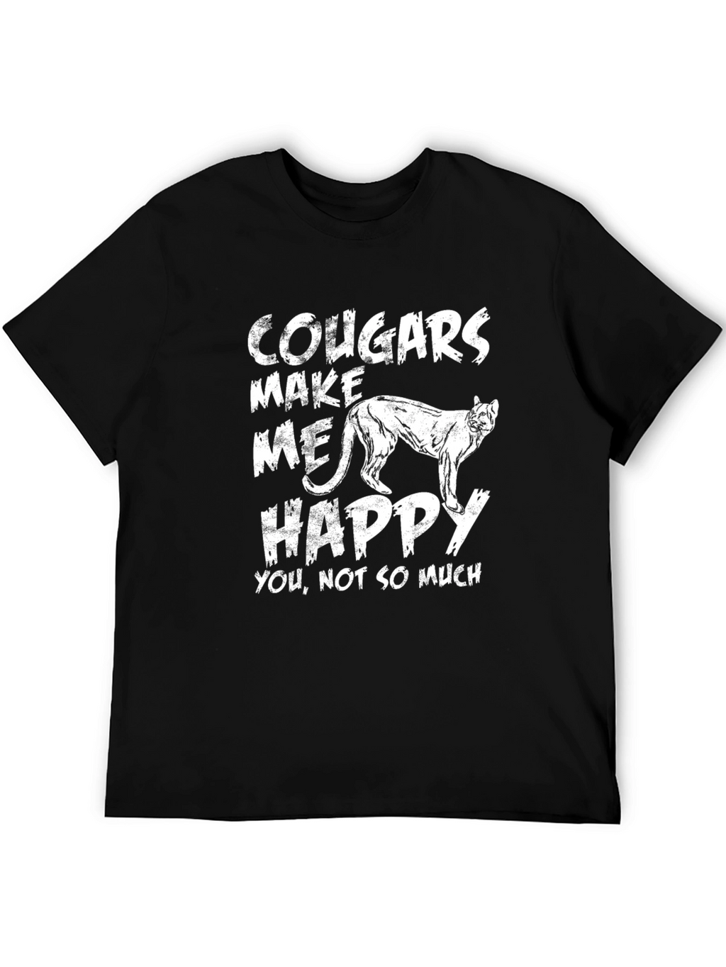Cougars Make Me Happy Graphic T-Shirt
