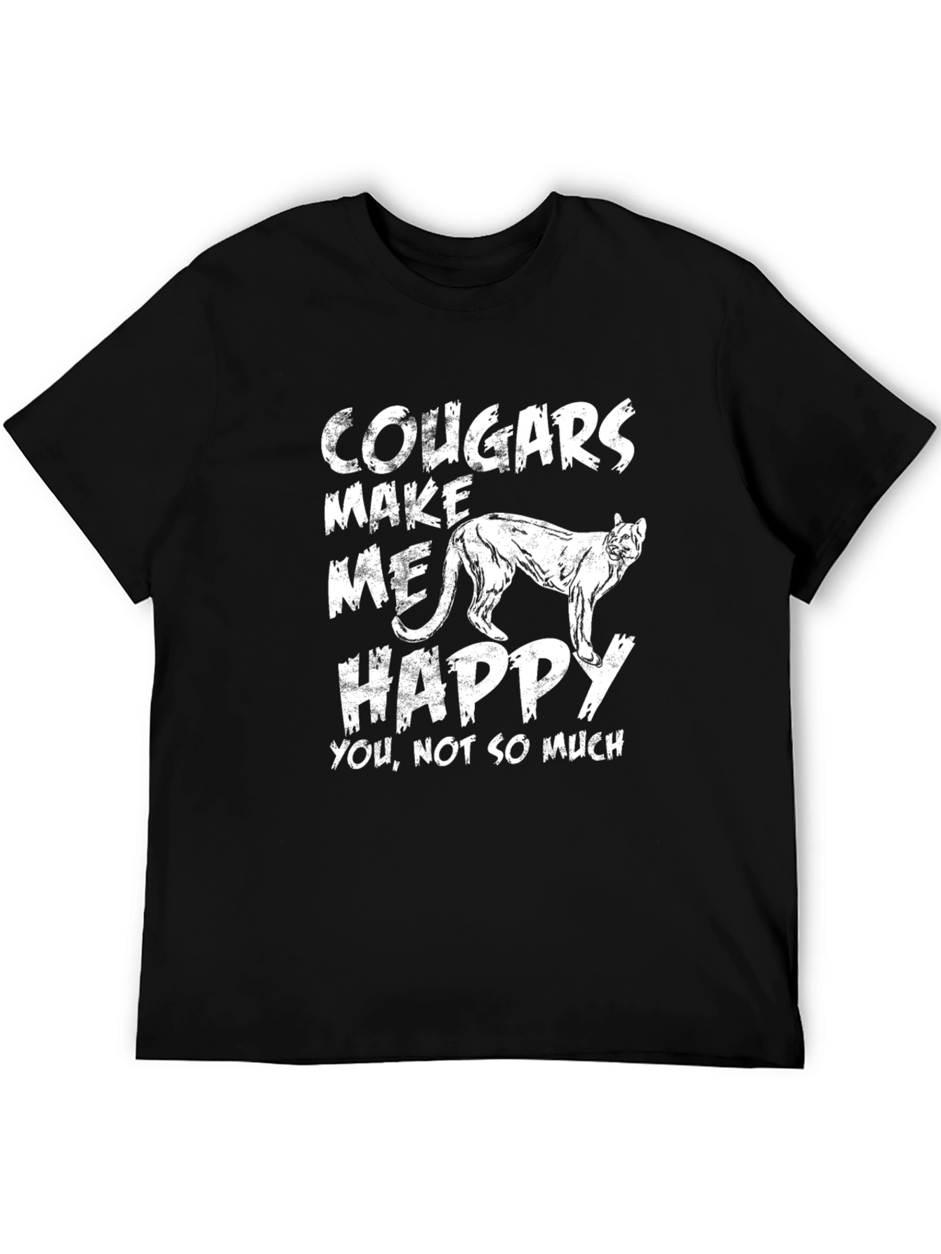 Cougars Make Me Happy Graphic T-Shirt