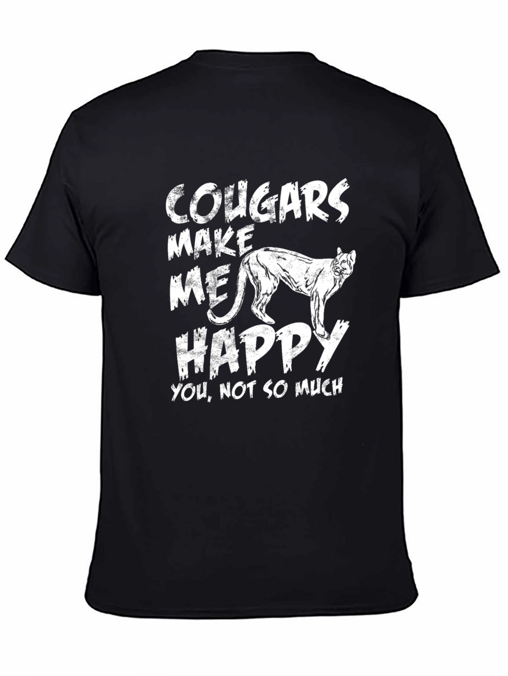 Cougars Make Me Happy Graphic T-Shirt
