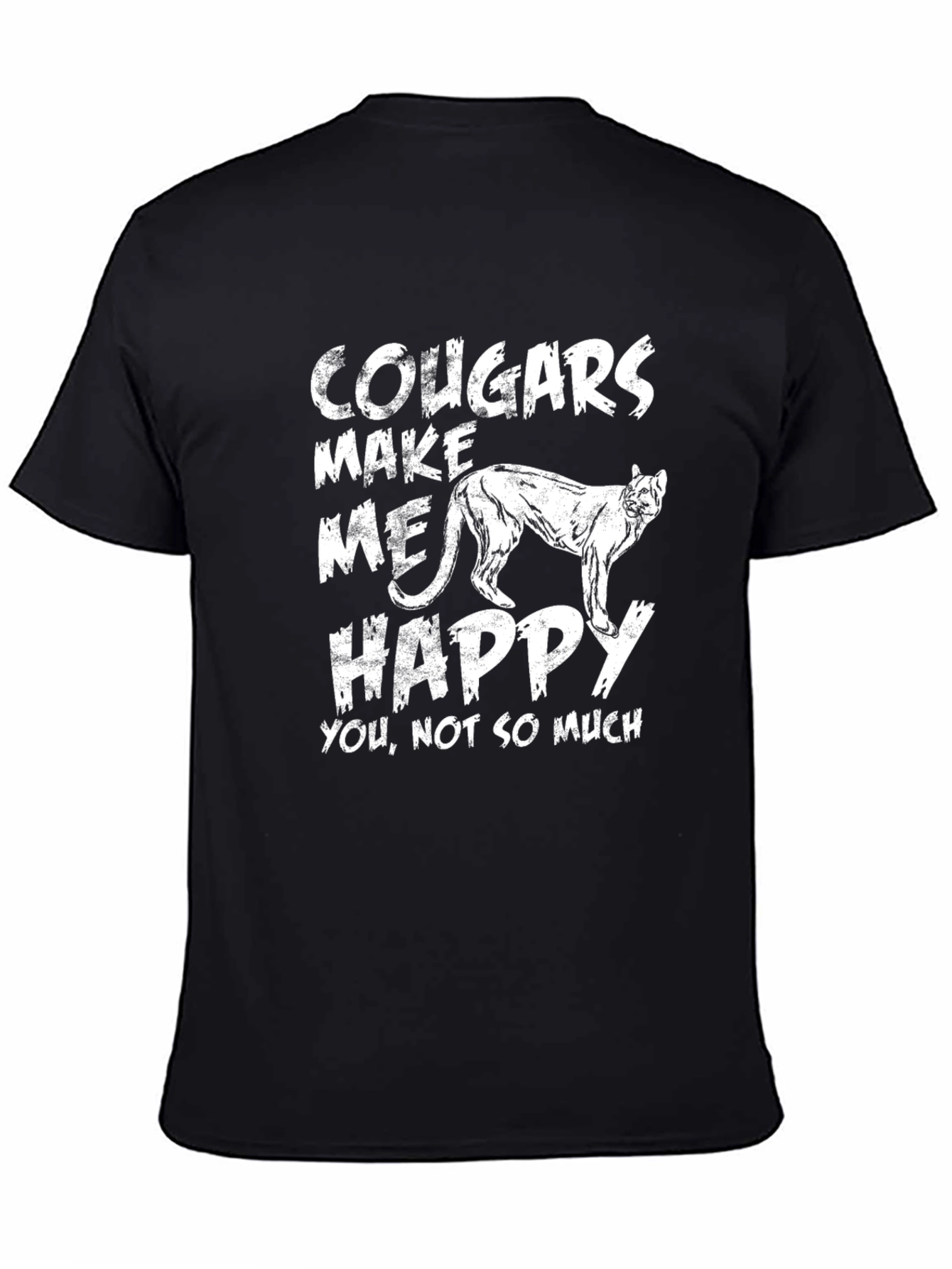 Cougars Make Me Happy Graphic T-Shirt