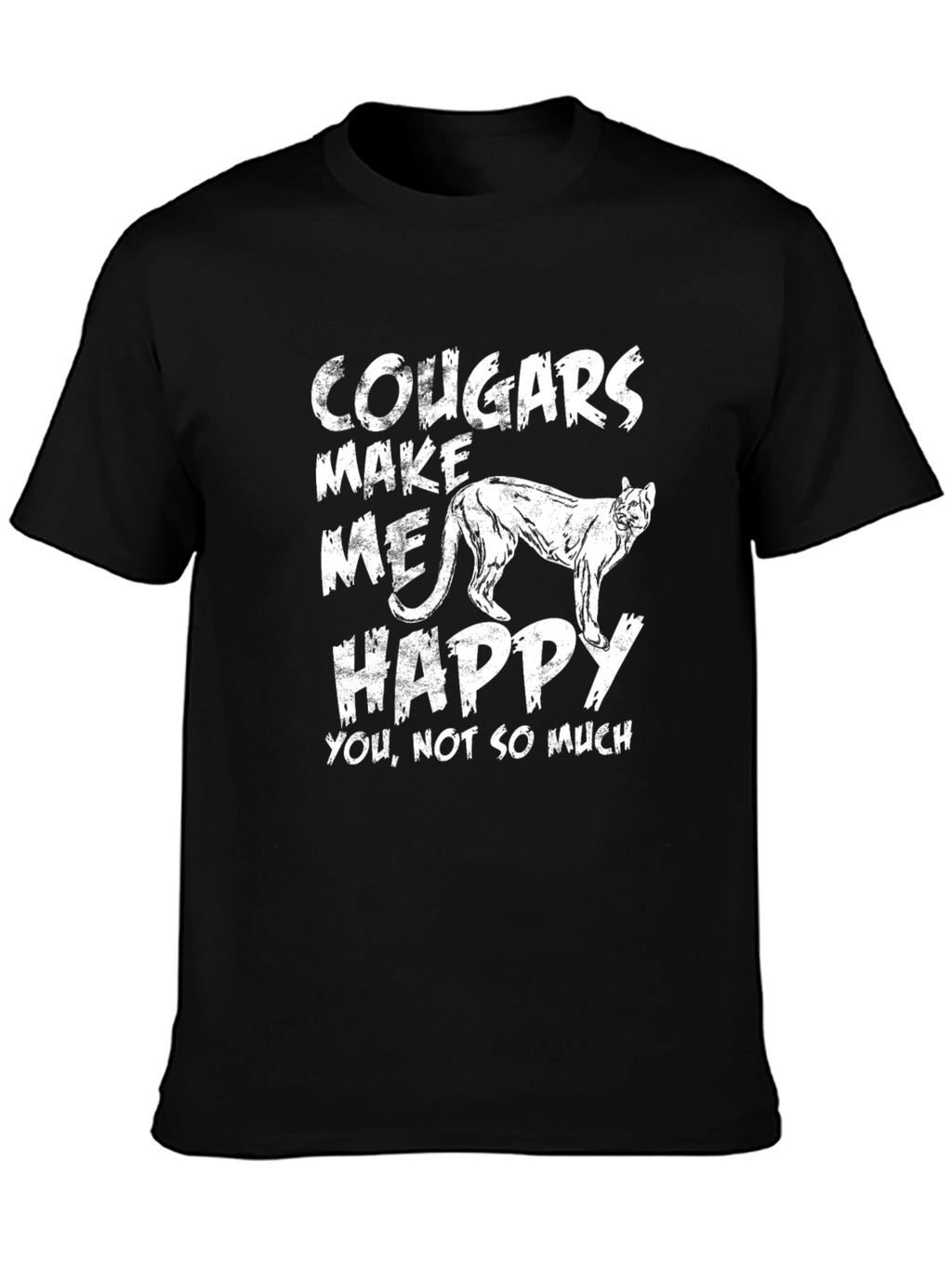 Cougars Make Me Happy Graphic T-Shirt
