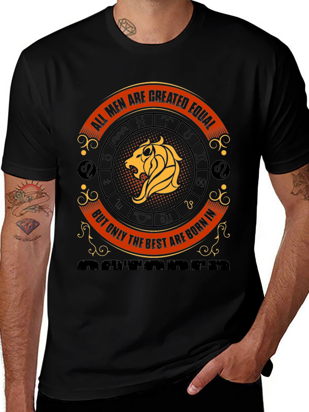 October Born Mens Zodiac T-Shirt