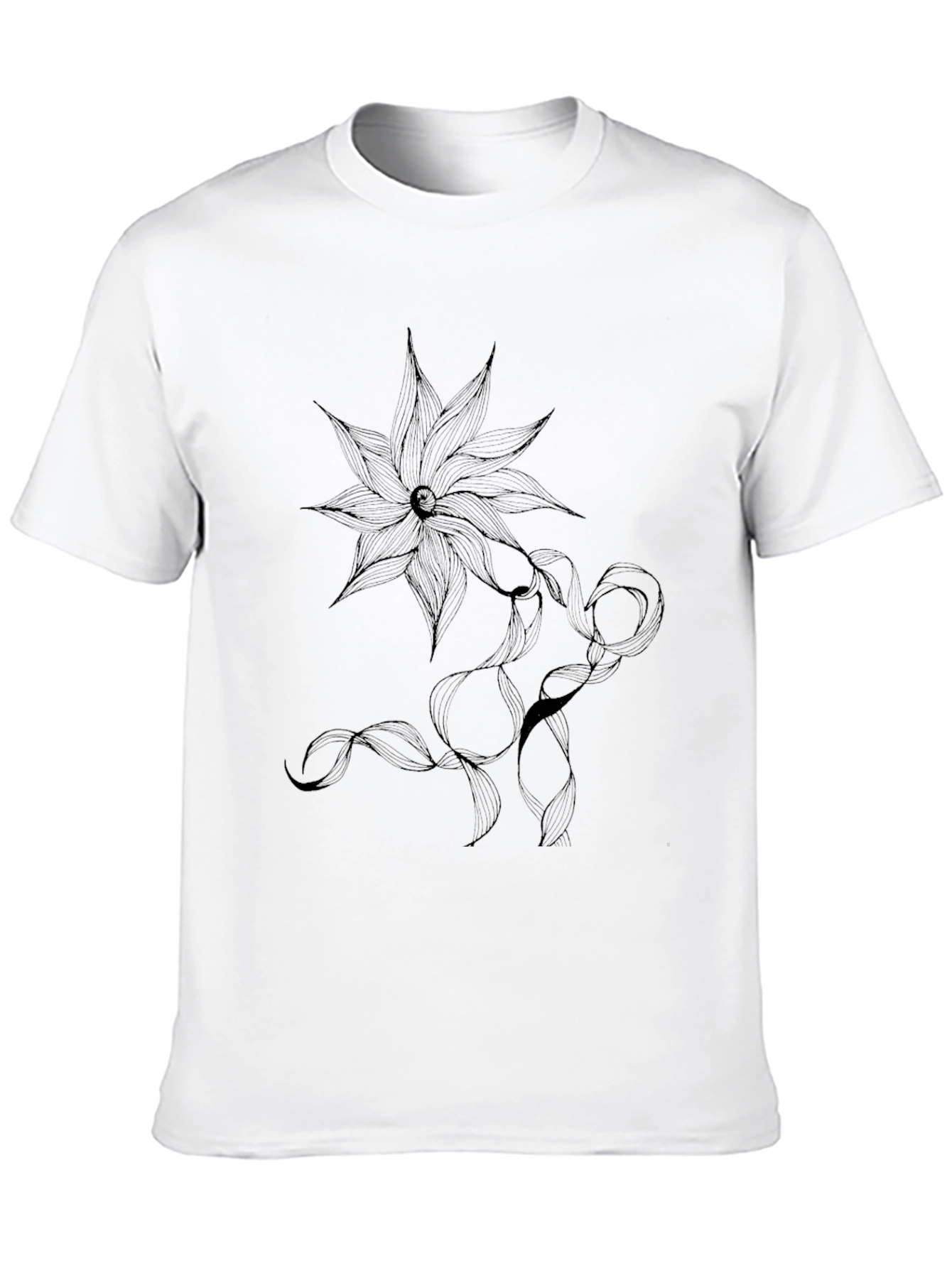 Black Floral Graphic T-Shirt