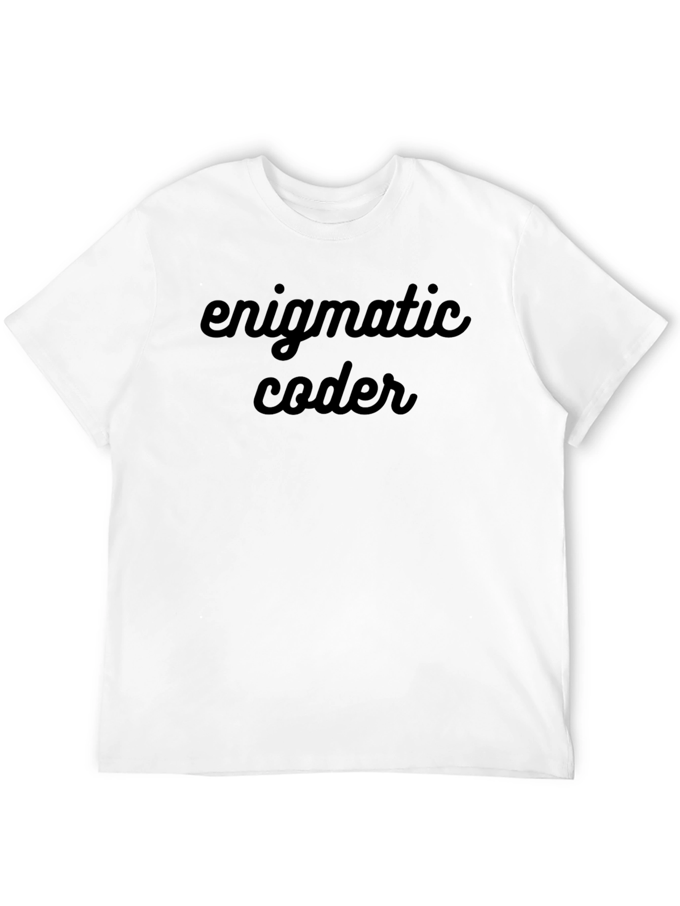 Enigmatic Coder Black T-Shirt