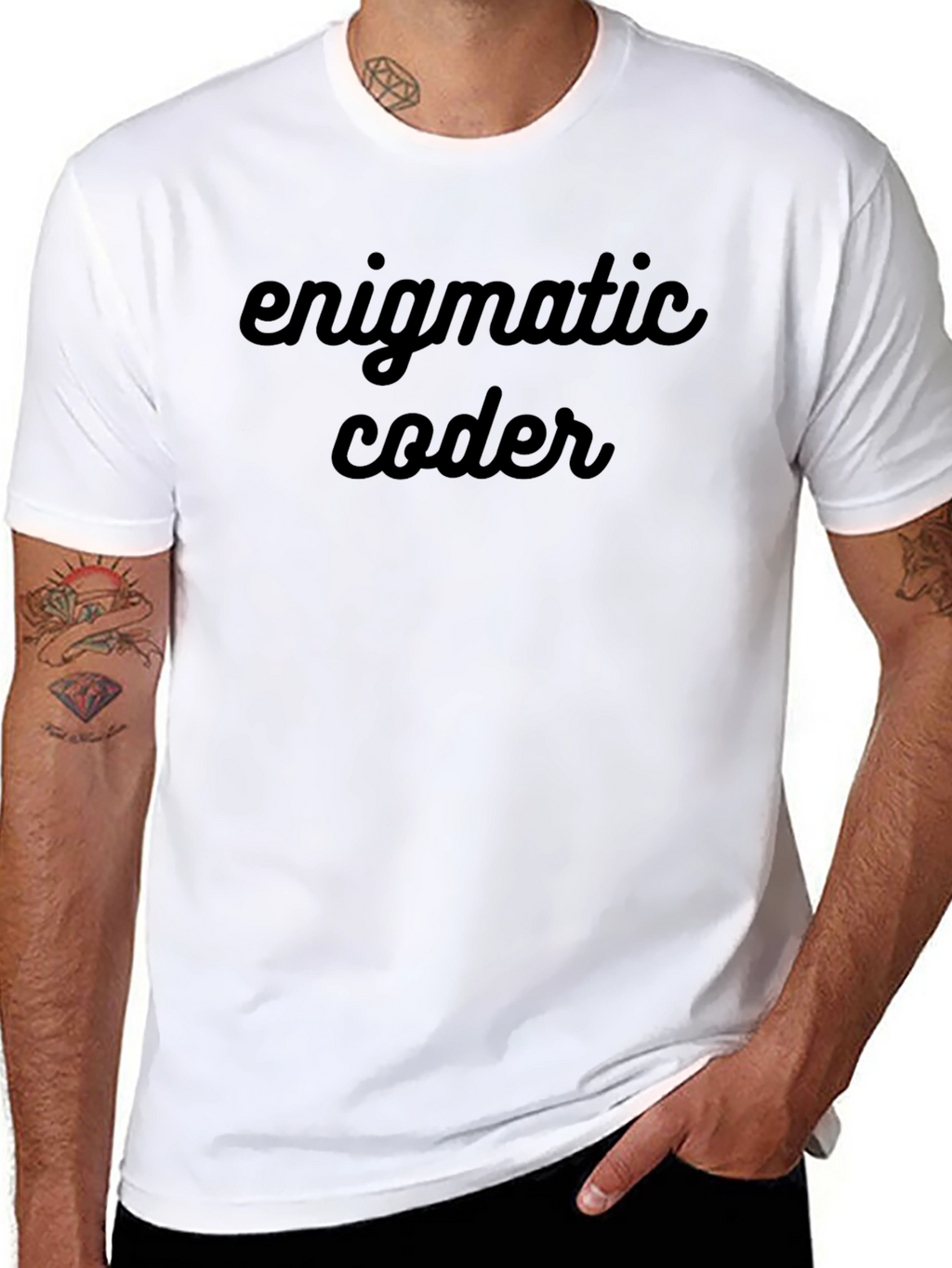 Enigmatic Coder Black T-Shirt