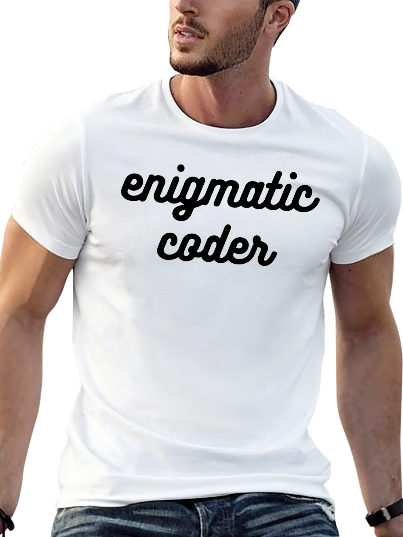 Enigmatic Coder Black T-Shirt