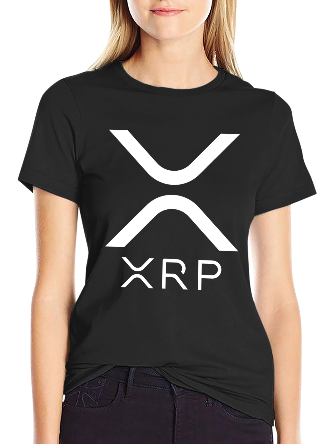 XRP Ripple Crypto Black T-Shirt - Cryptocurrency Fashion
