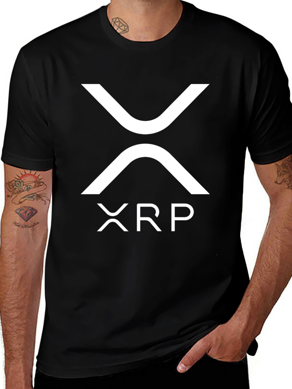 XRP Ripple Crypto Black T-Shirt - Cryptocurrency Fashion