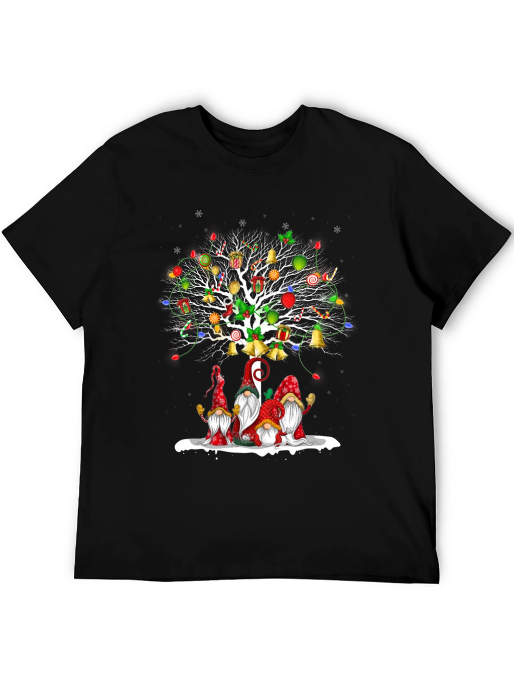 Festive Christmas Gnome Tree T-Shirt