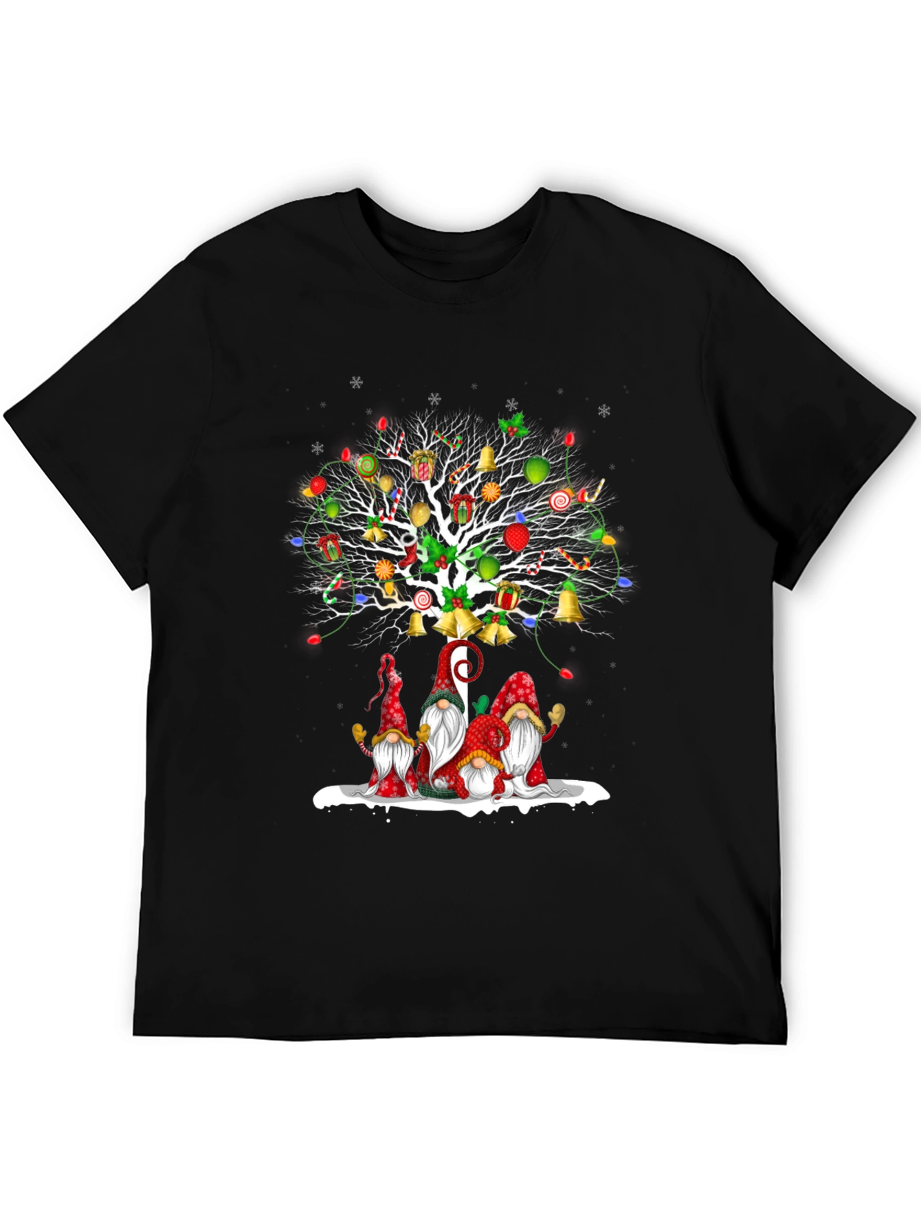 Festive Christmas Gnome Tree T-Shirt