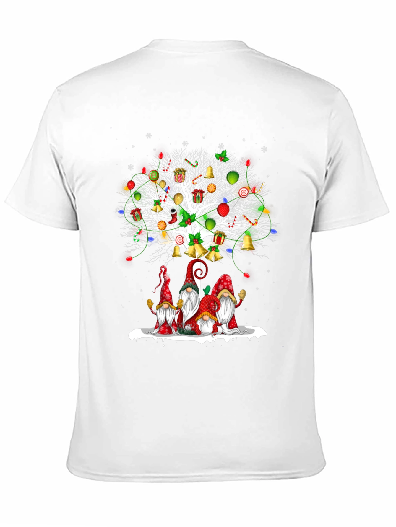 Festive Christmas Gnome Tree T-Shirt