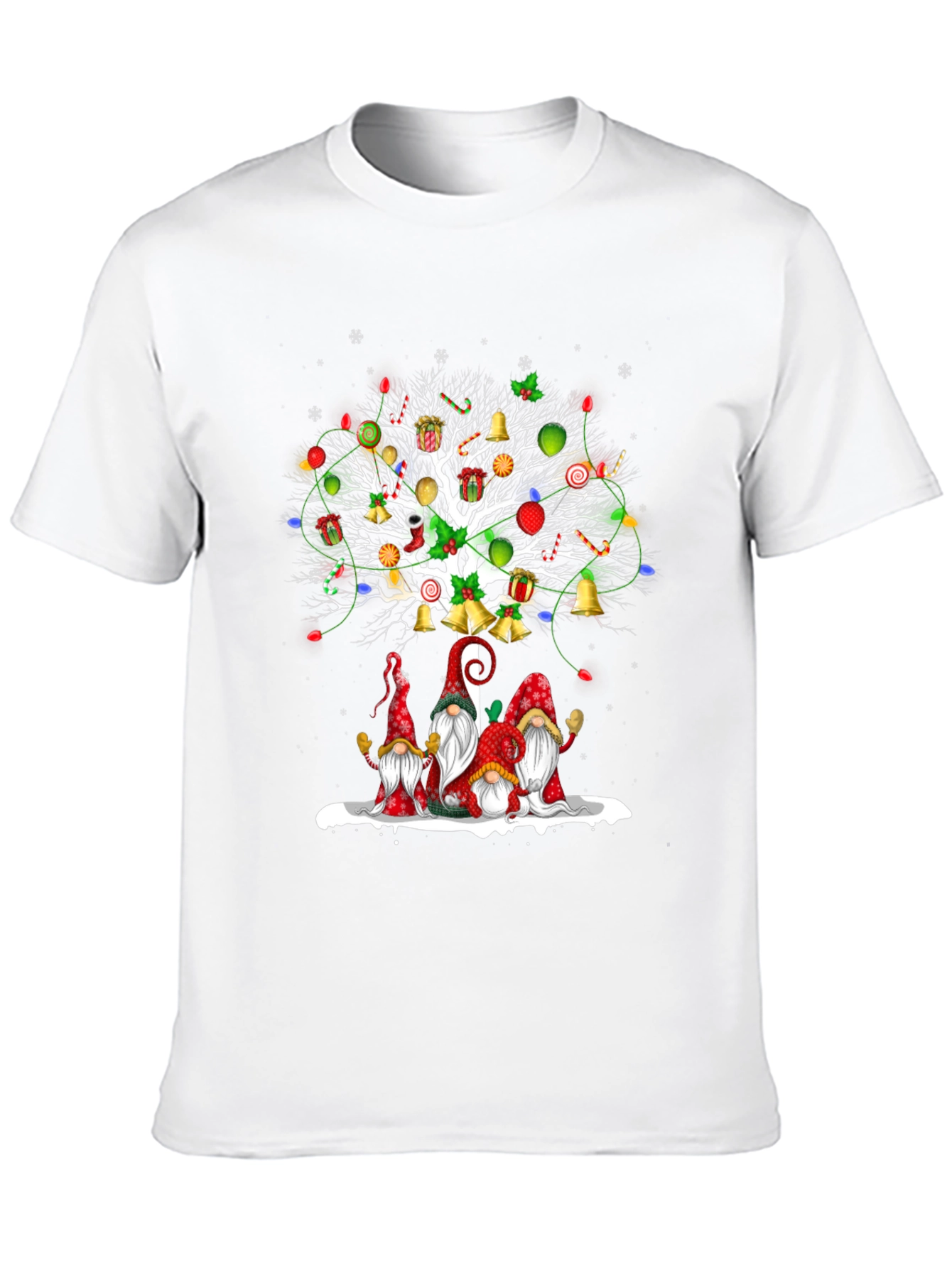 Festive Christmas Gnome Tree T-Shirt
