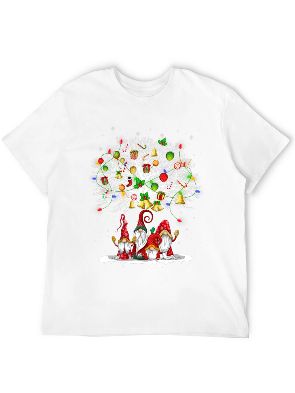 Festive Christmas Gnome Tree T-Shirt