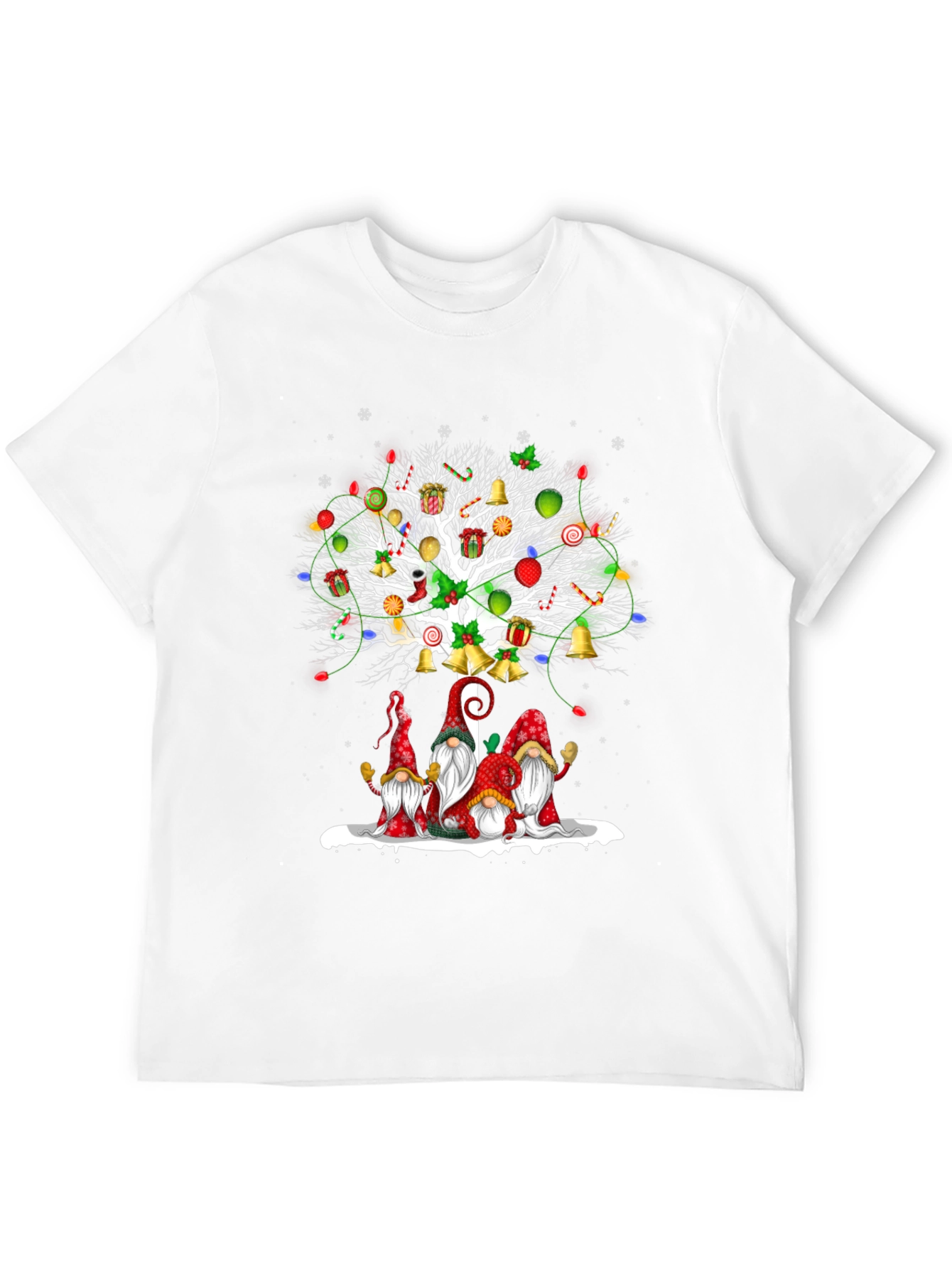 Festive Christmas Gnome Tree T-Shirt