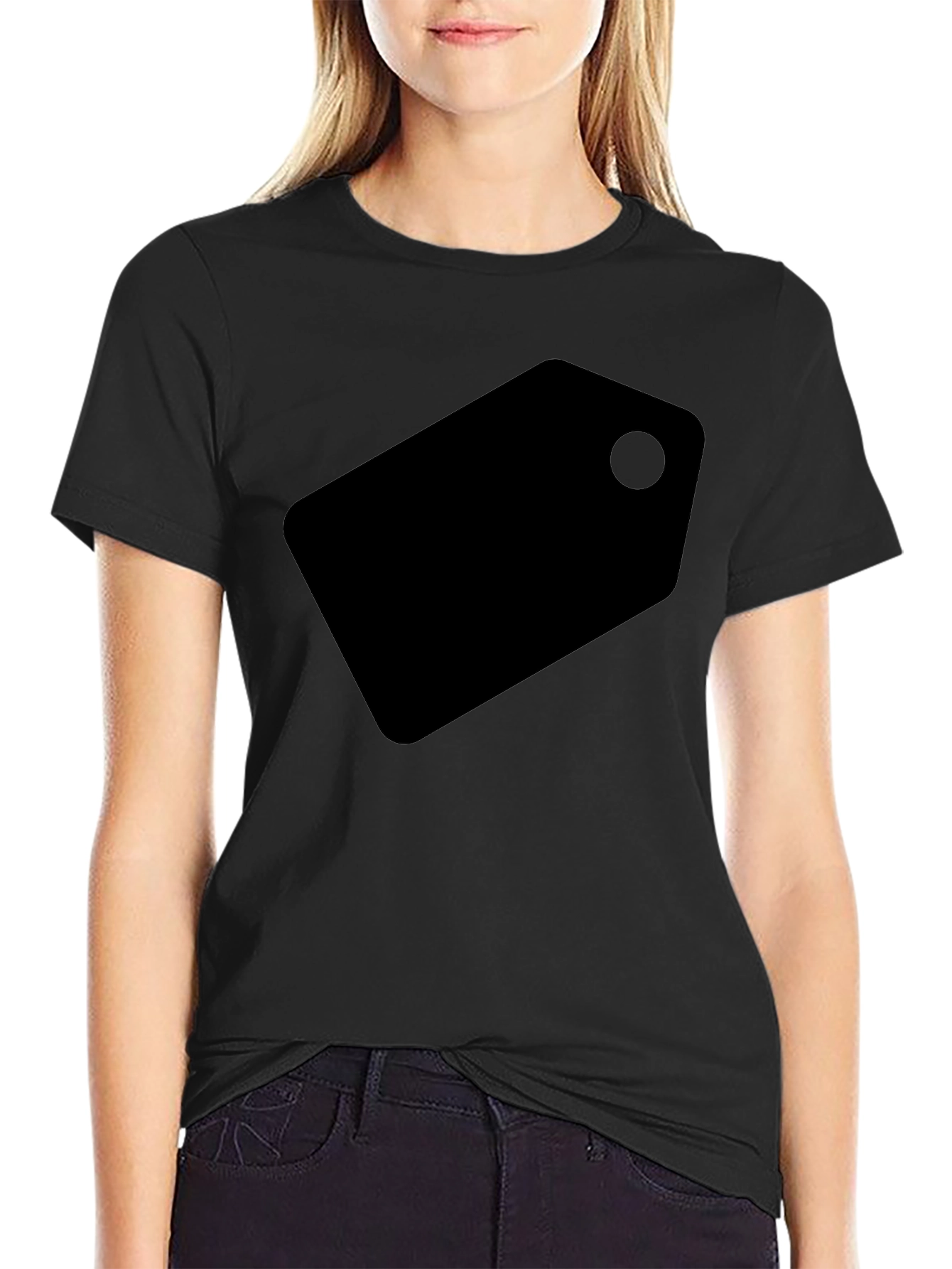 Minimalist Black Tag Graphic T-Shirt