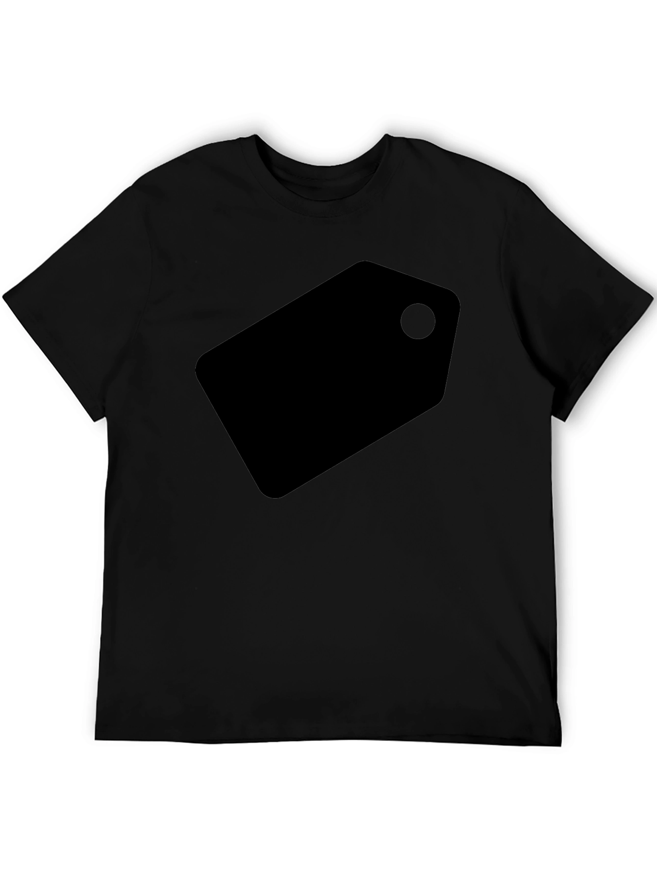 Minimalist Black Tag Graphic T-Shirt