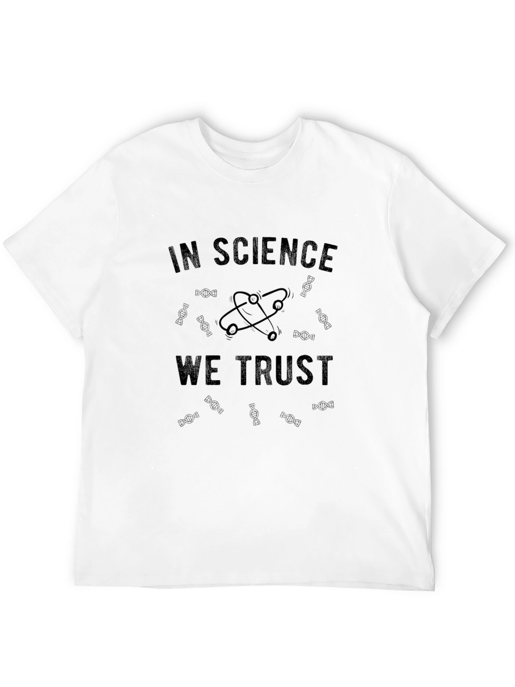 In Science We Trust Black Graphic T-Shirt