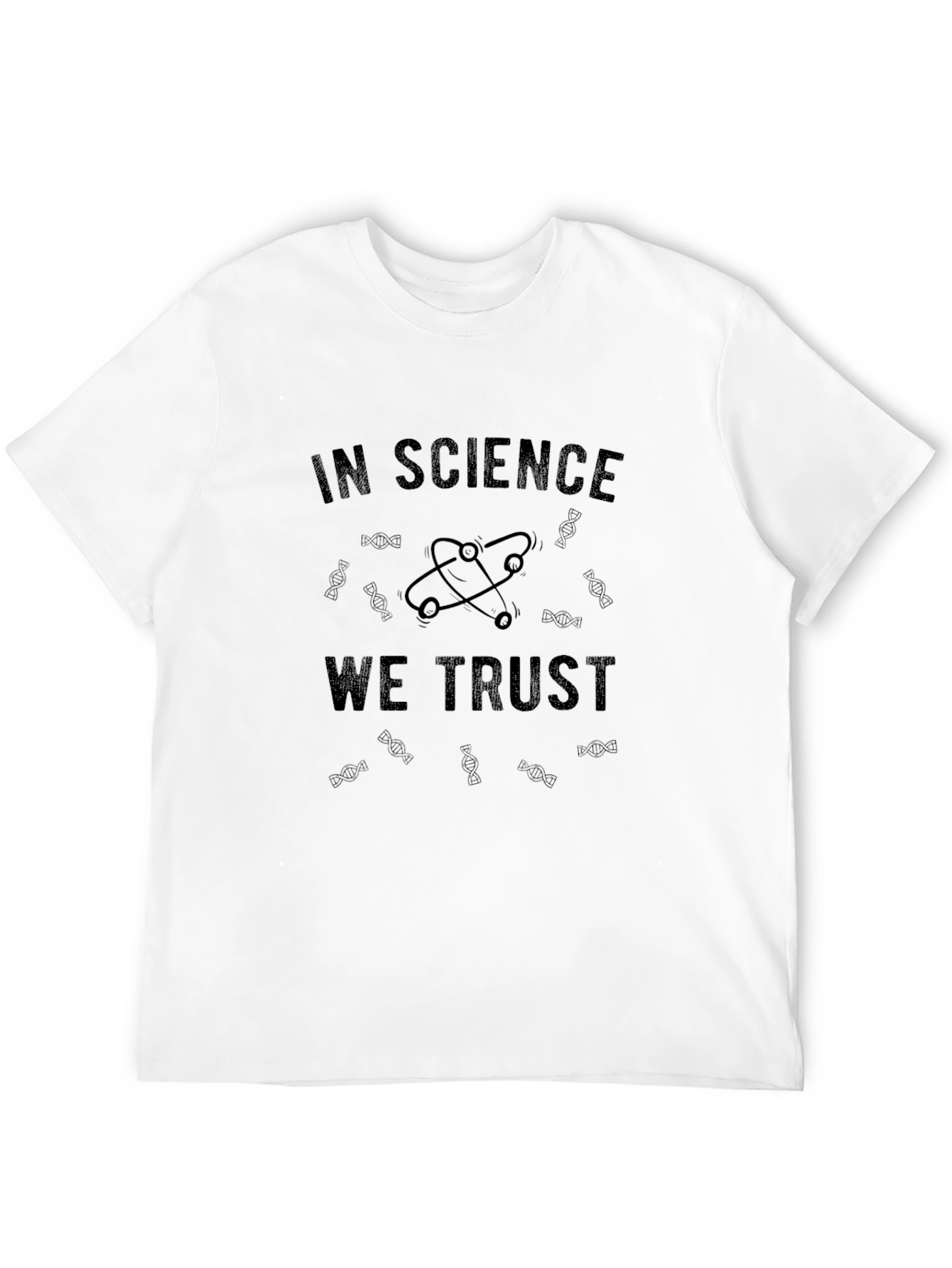 In Science We Trust Black Graphic T-Shirt
