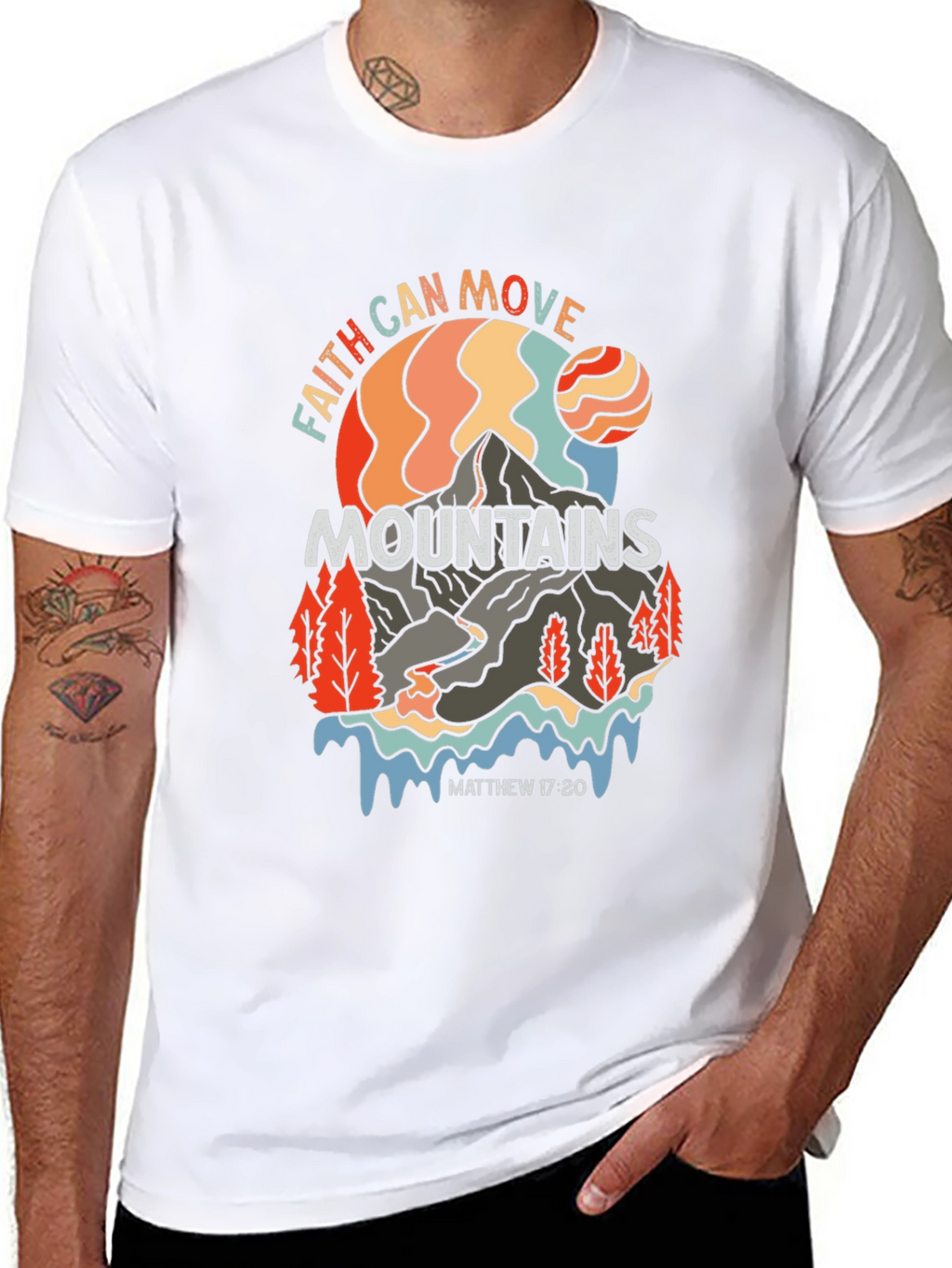 Faith Can Move Mountains Graphic T-Shirt