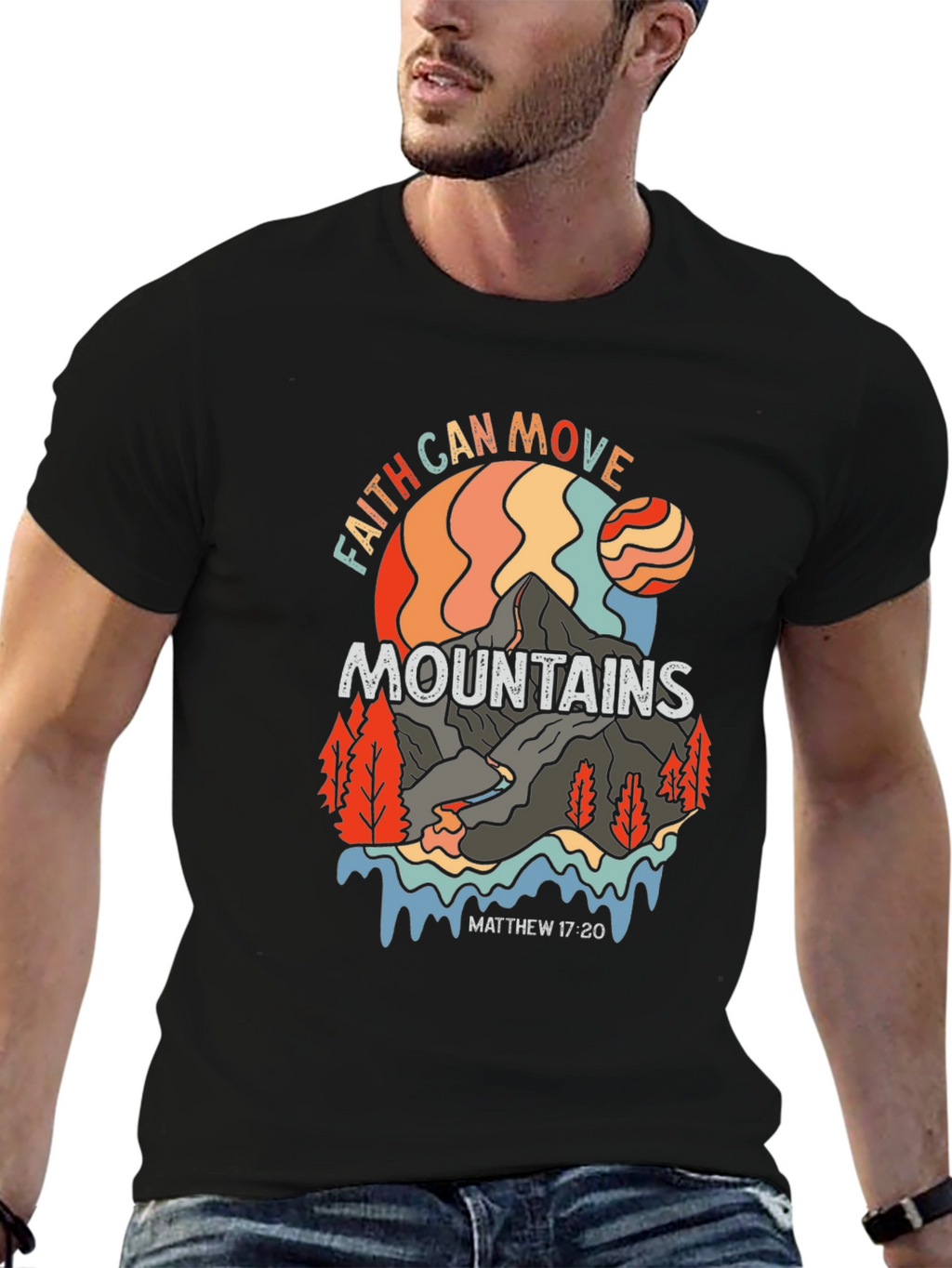 Faith Can Move Mountains Graphic T-Shirt