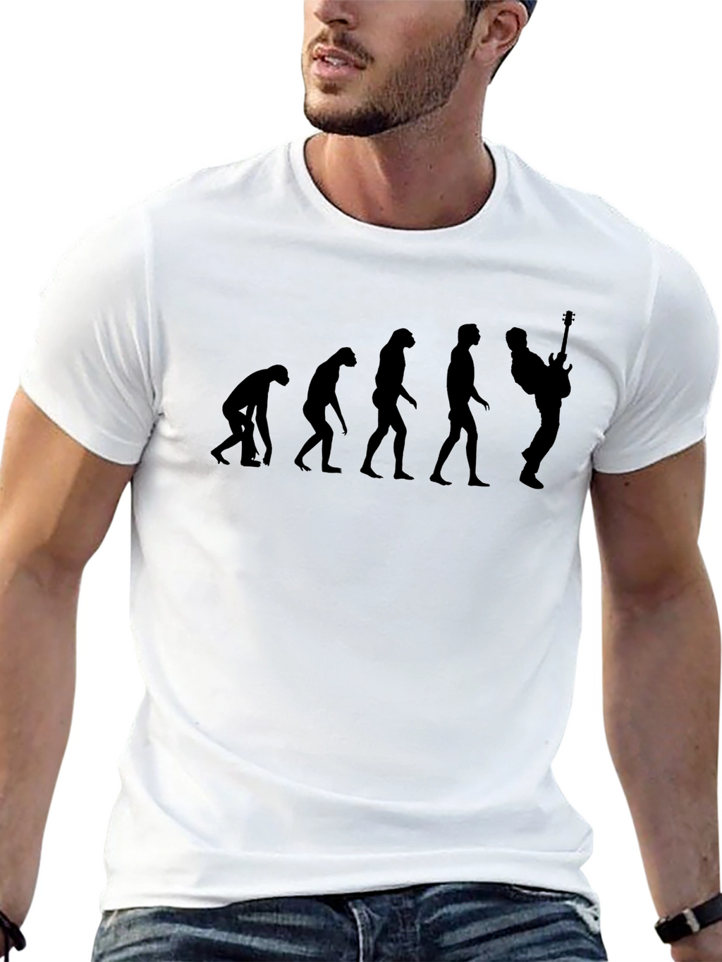 Evolution of Music Black T-Shirt