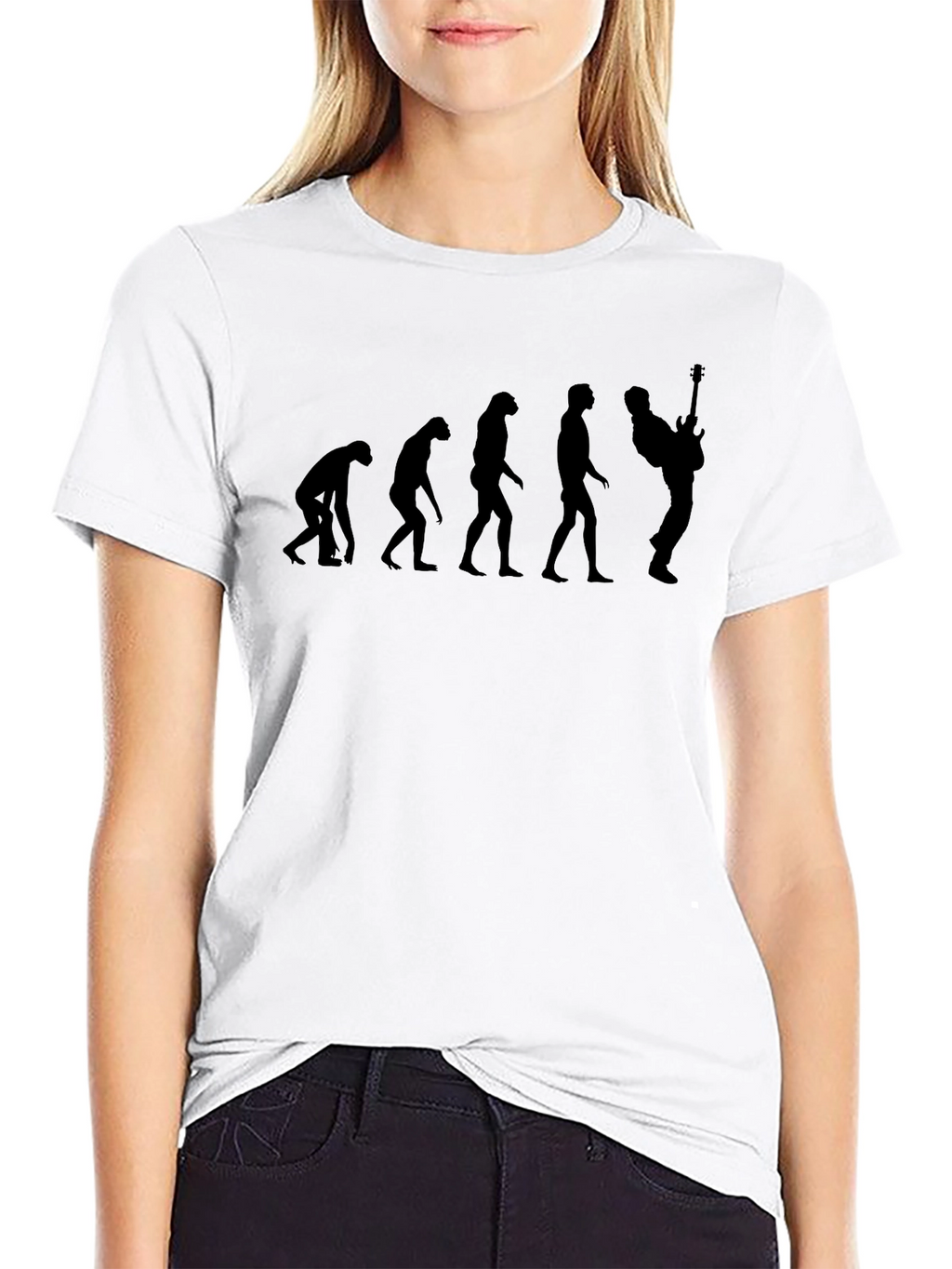 Evolution of Music Black T-Shirt
