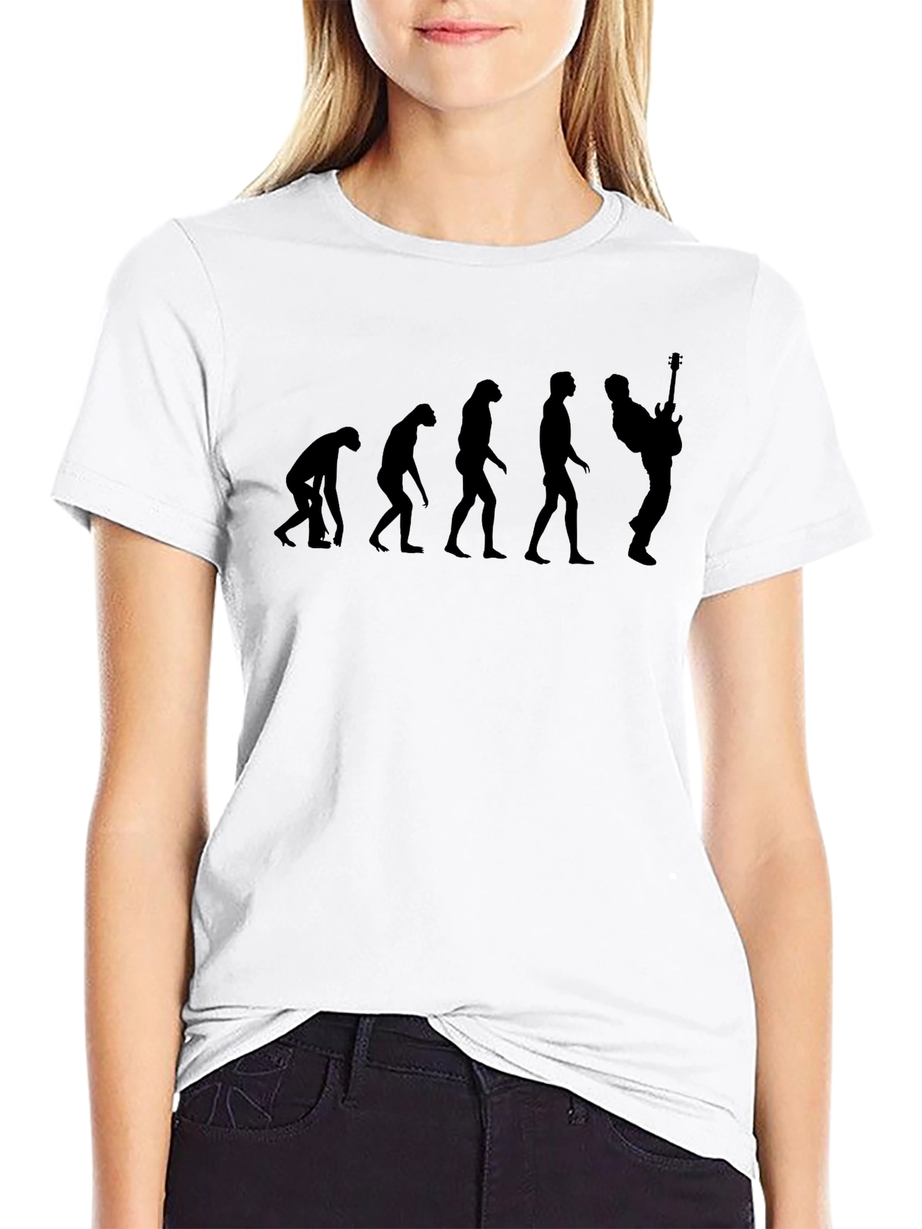 Evolution of Music Black T-Shirt