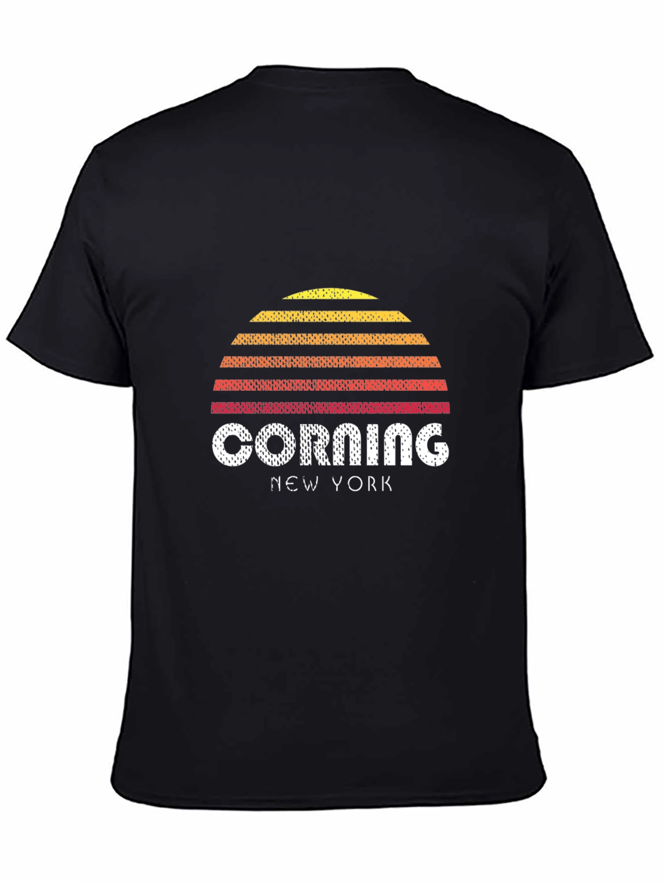 Corning New York Retro Sunset T-Shirt