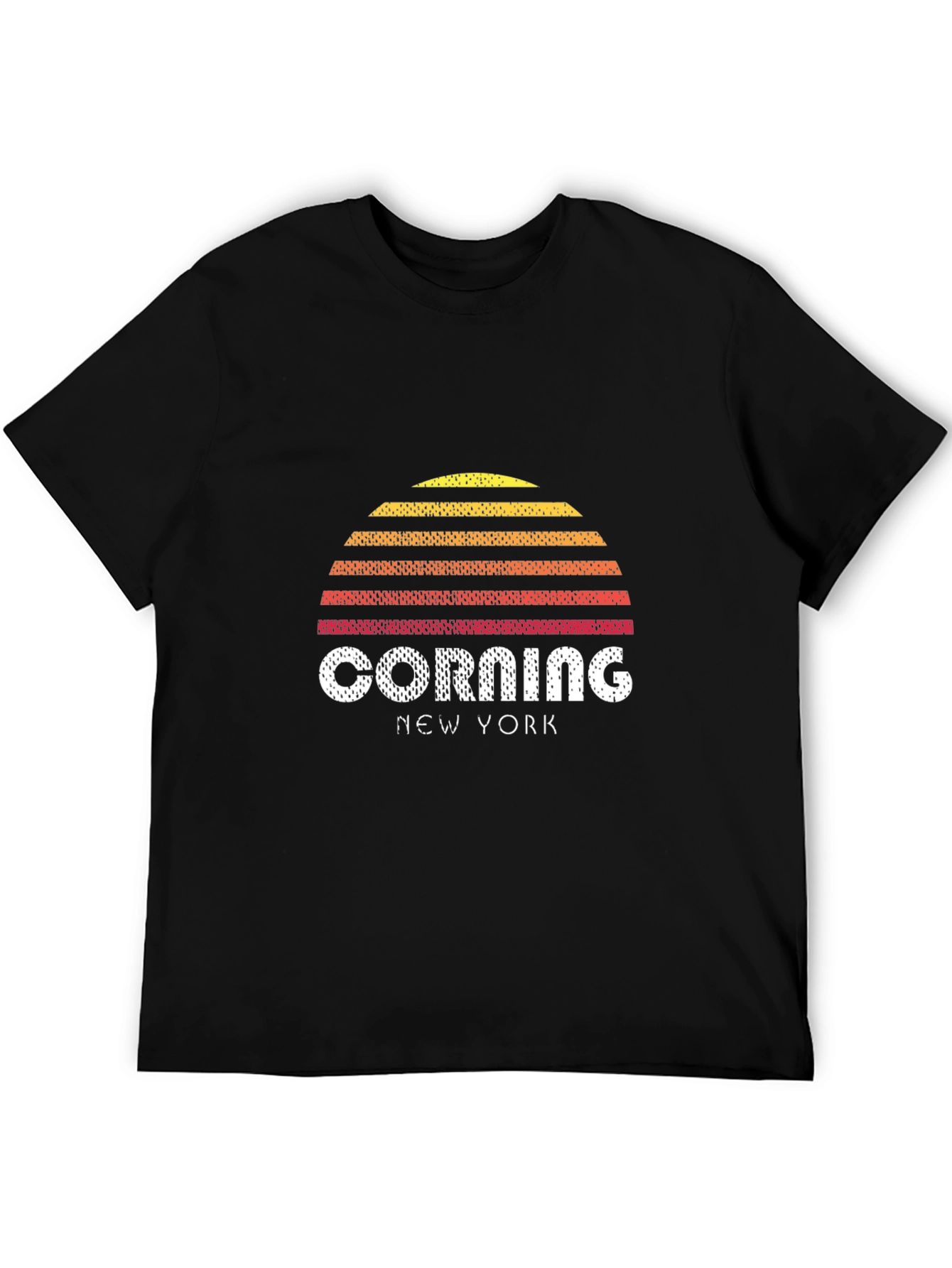 Corning New York Retro Sunset T-Shirt