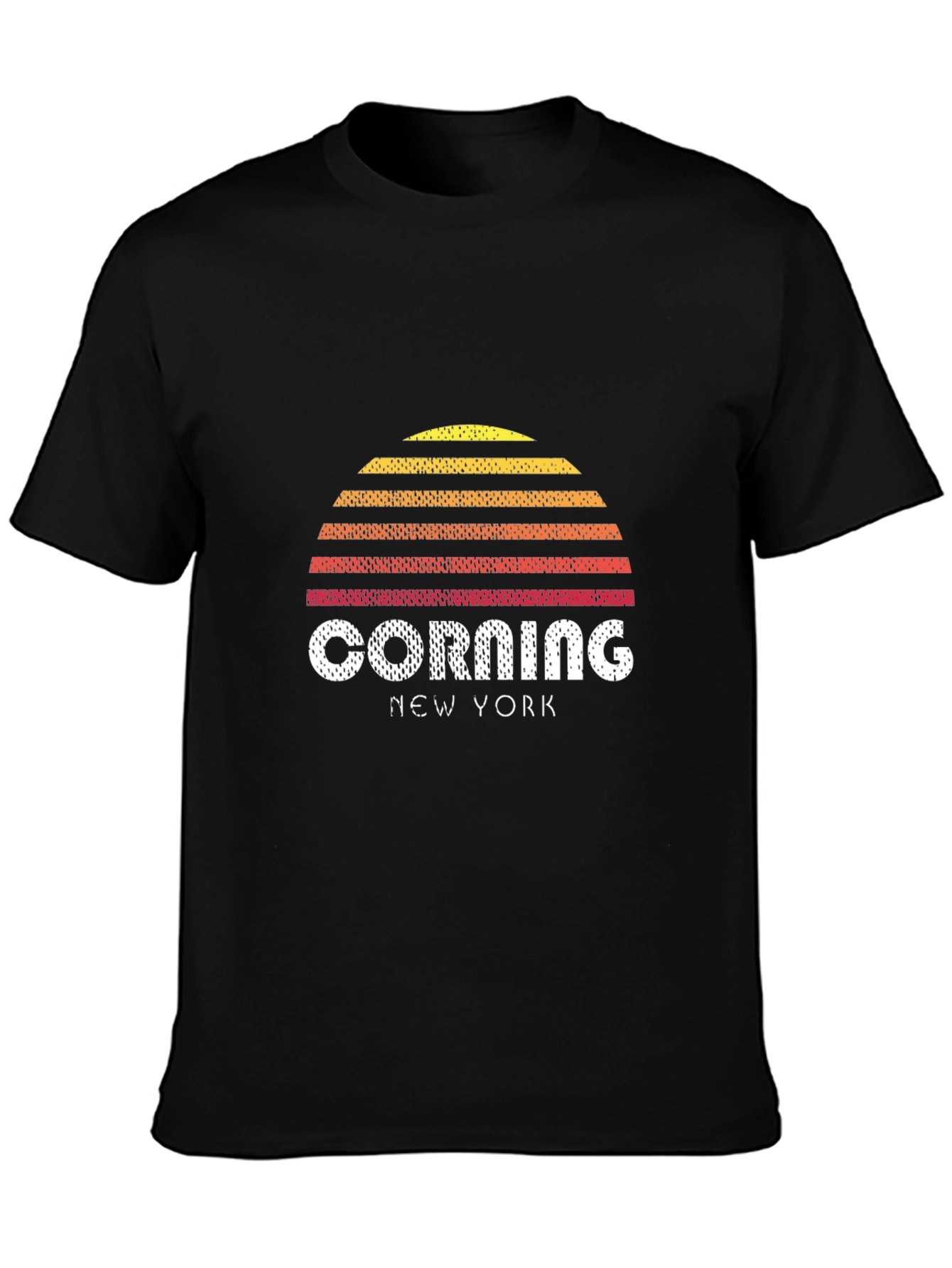 Corning New York Retro Sunset T-Shirt