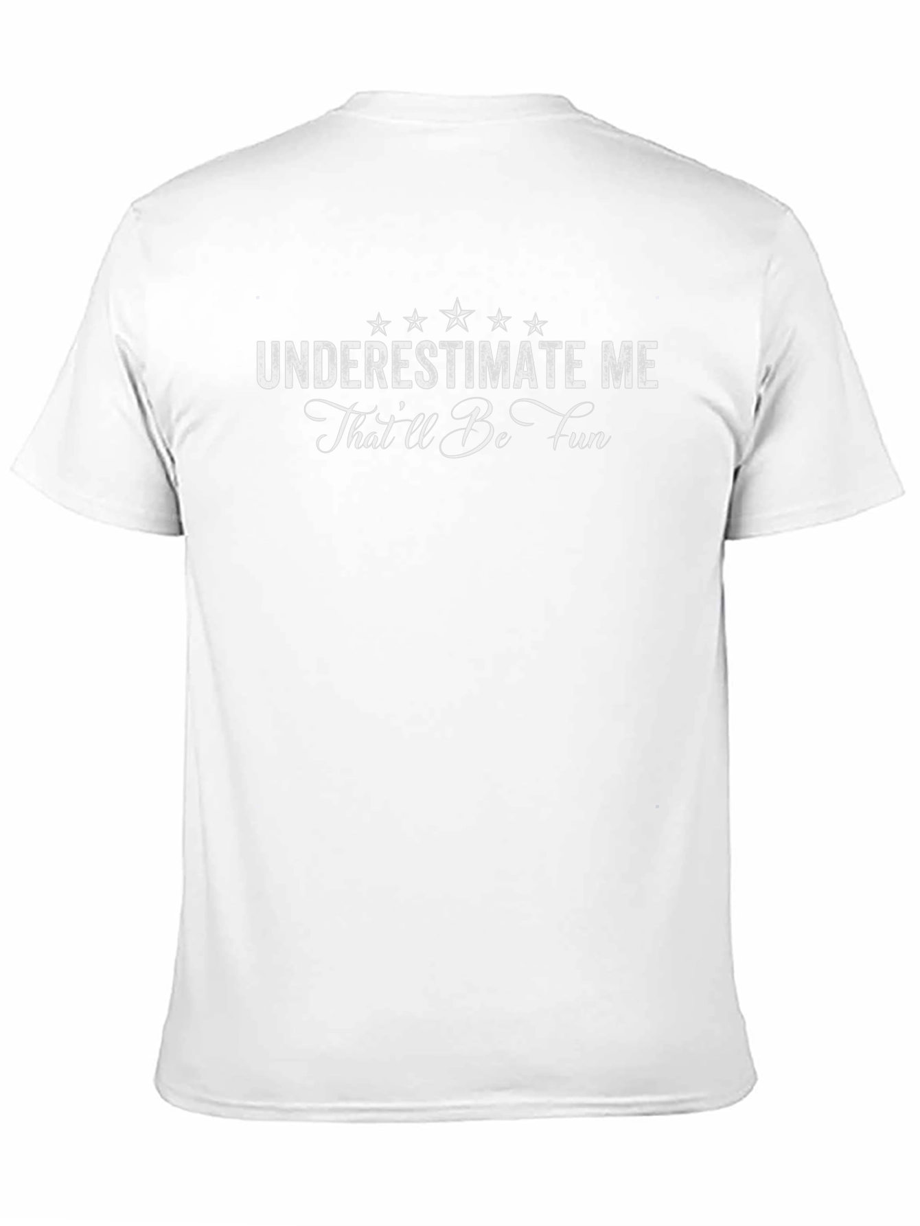 Underestimate Me Black Graphic T-Shirt