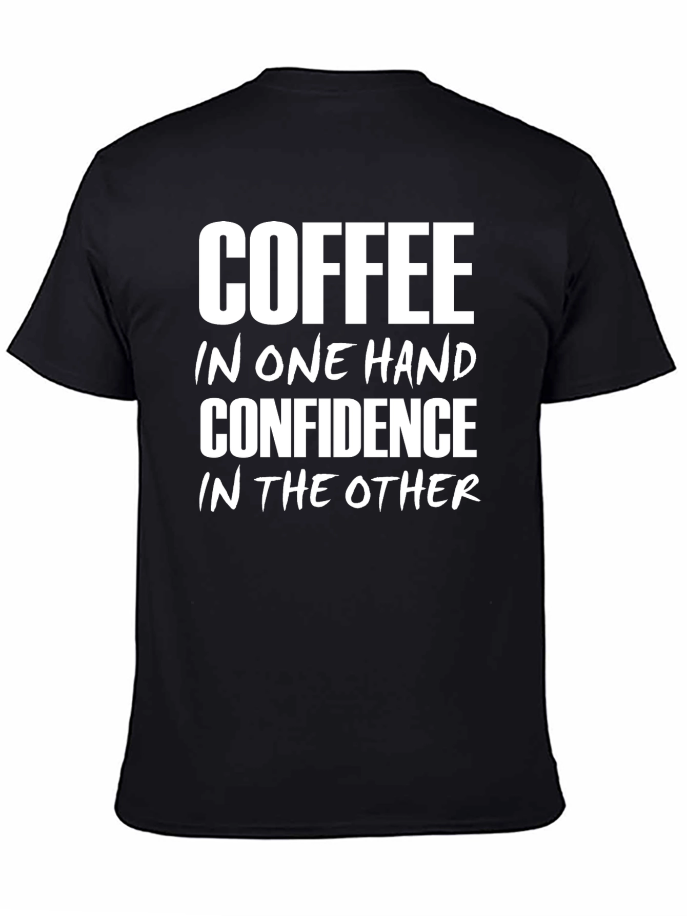 Coffee Confidence T-Shirt - Black
