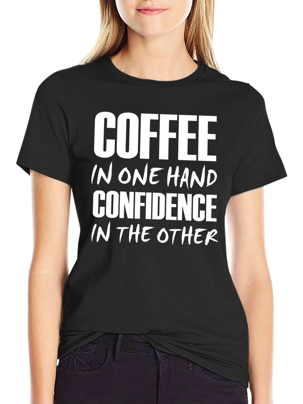 Coffee Confidence T-Shirt - Black