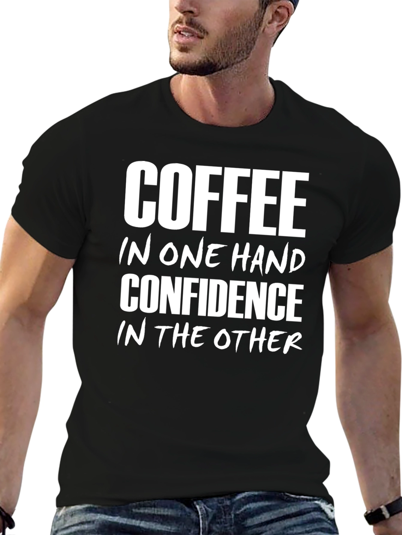 Coffee Confidence T-Shirt - Black