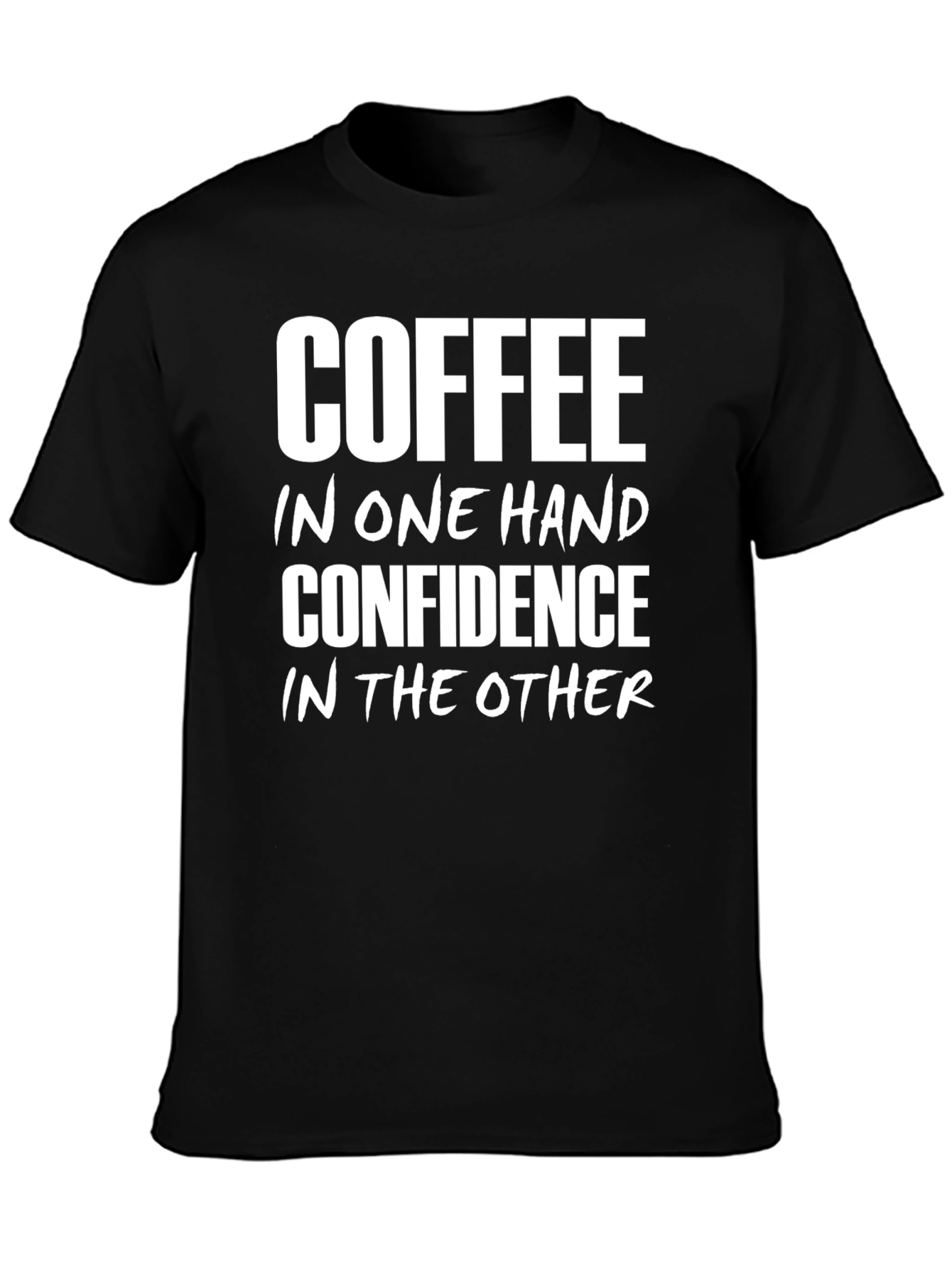 Coffee Confidence T-Shirt - Black