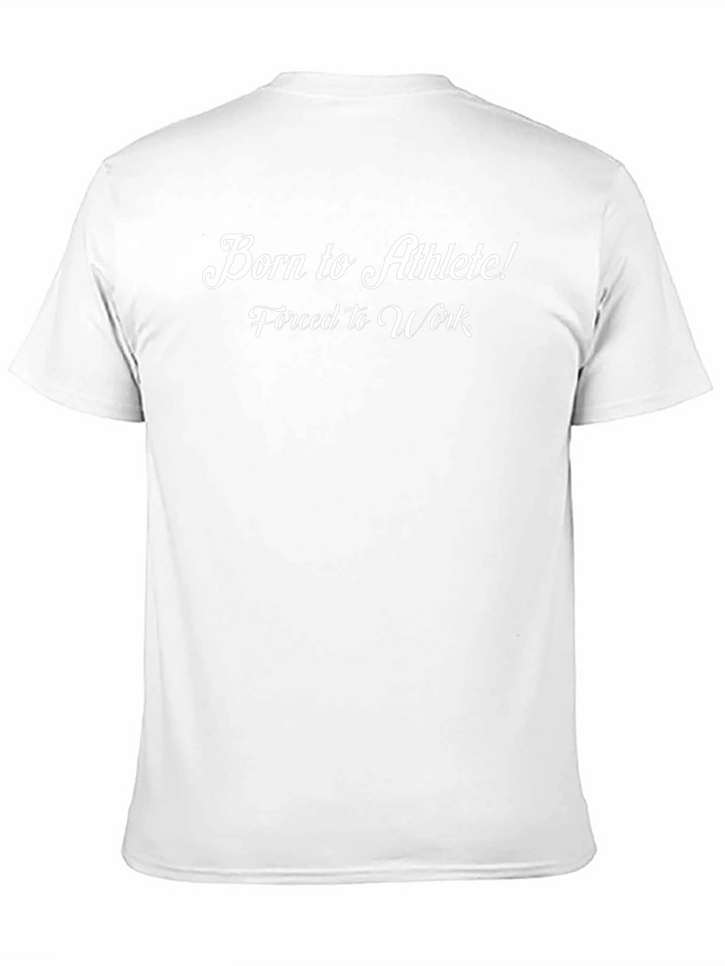 Born to Athlete! Graphic Print Black T-Shirt