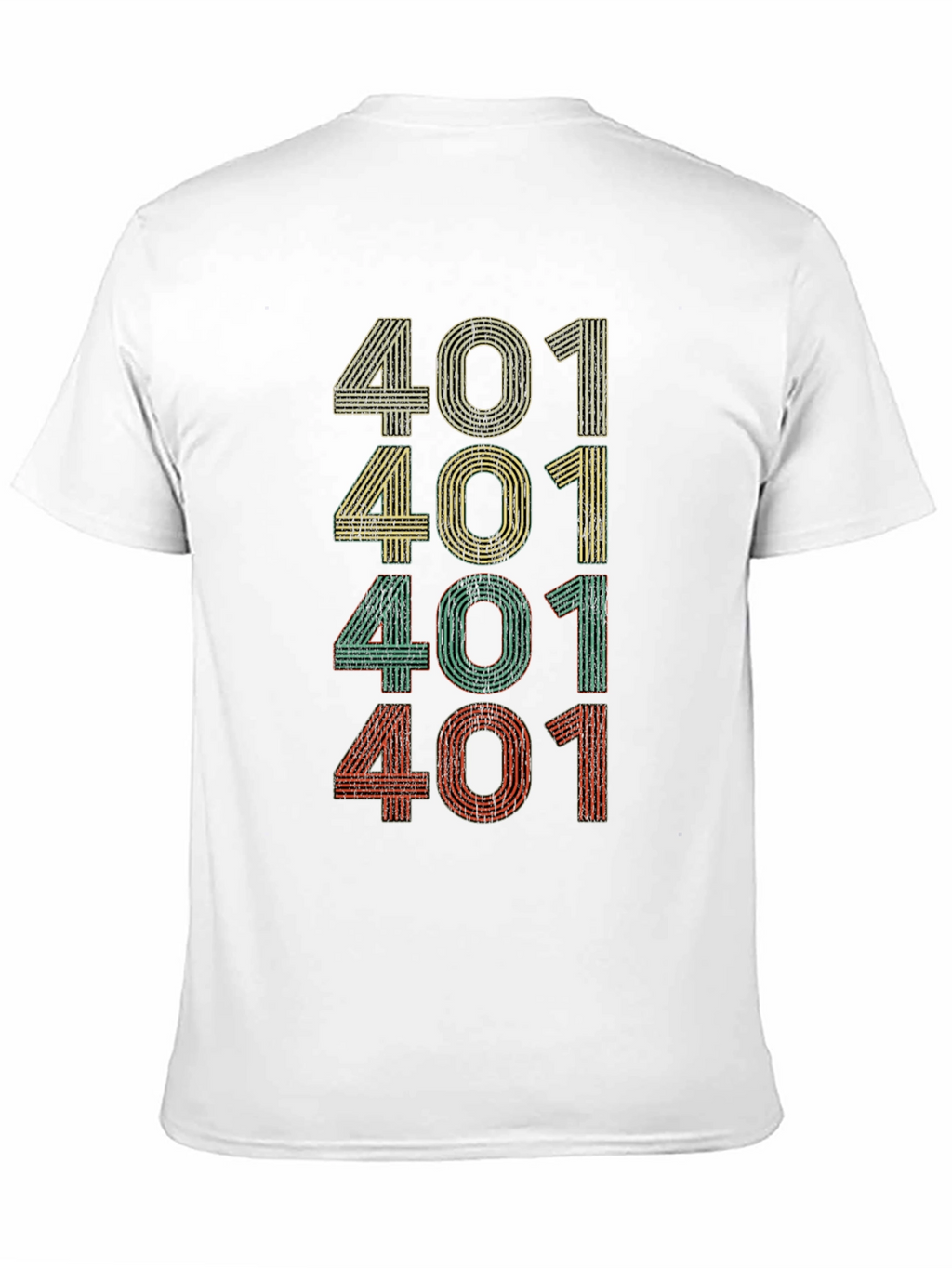 Retro 401 Graphic Tee - Black Casual T-Shirt