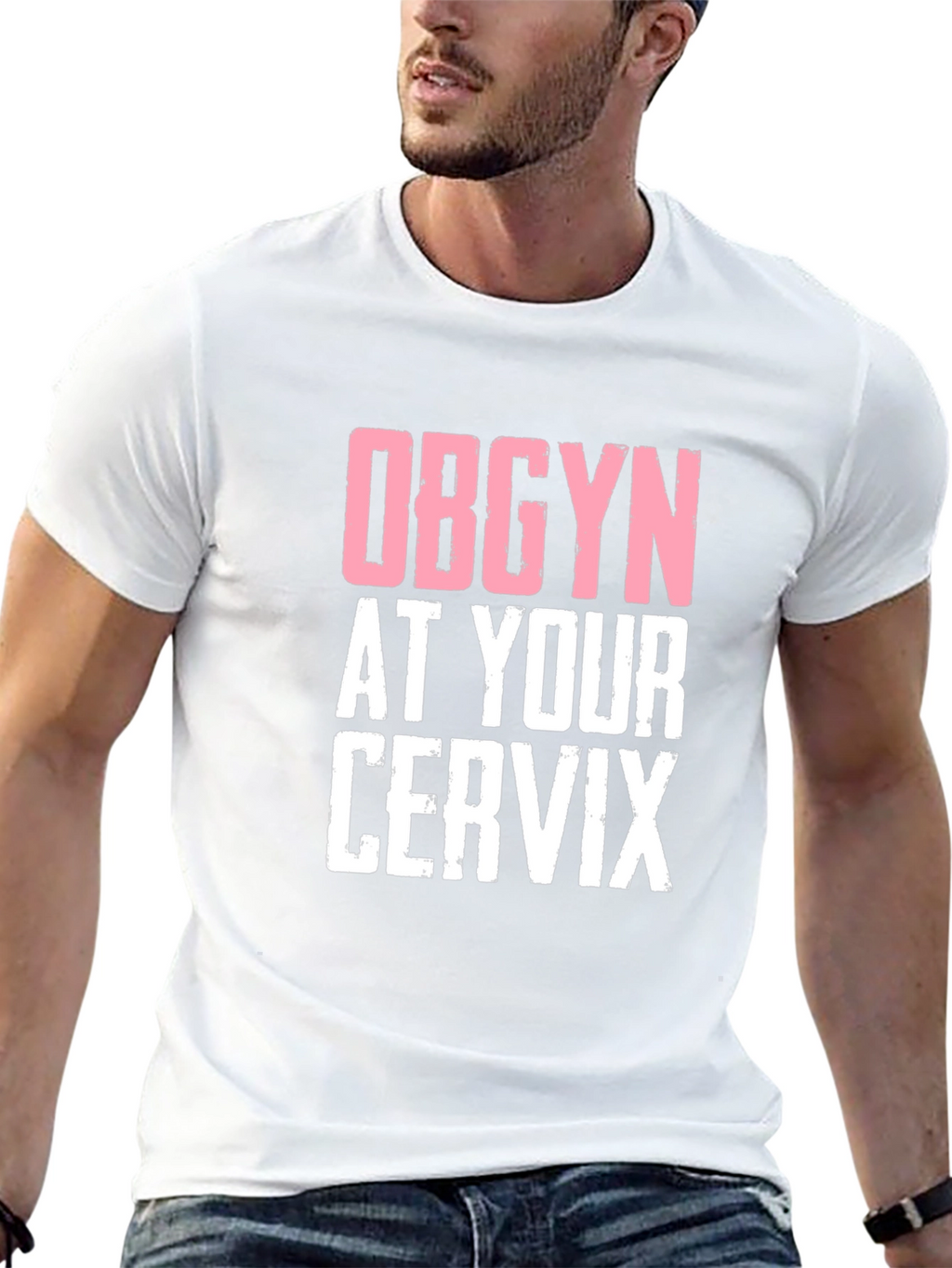 OBGYN at Your Cervix Graphic Novelty Tee