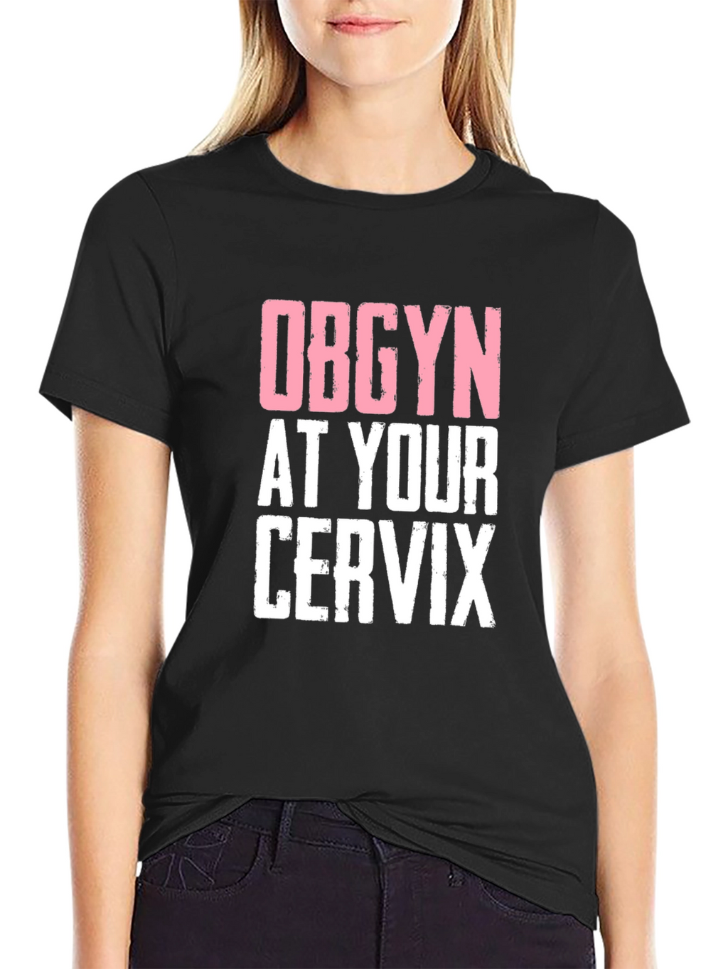 OBGYN at Your Cervix Graphic Novelty Tee