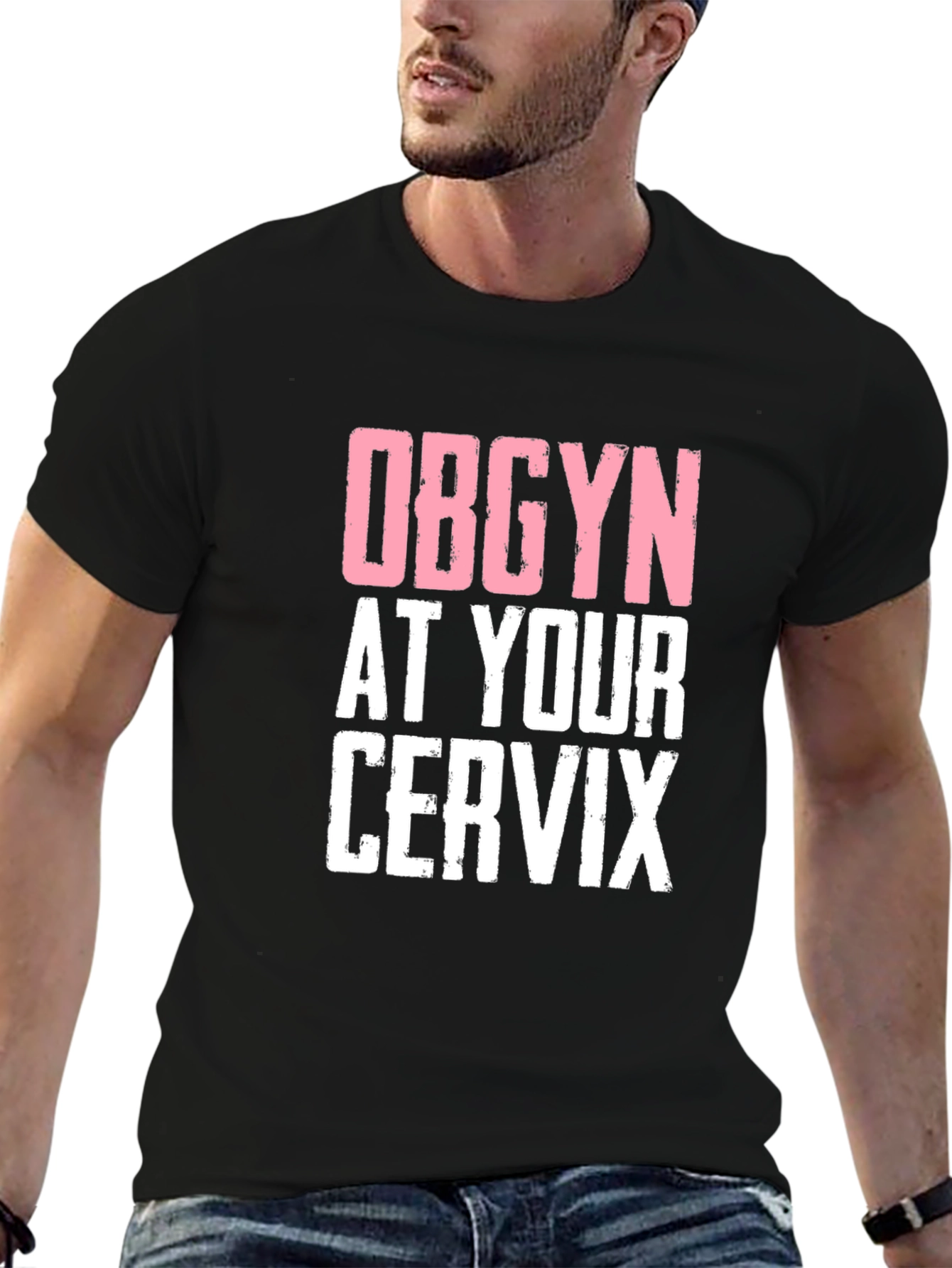 OBGYN at Your Cervix Graphic Novelty Tee