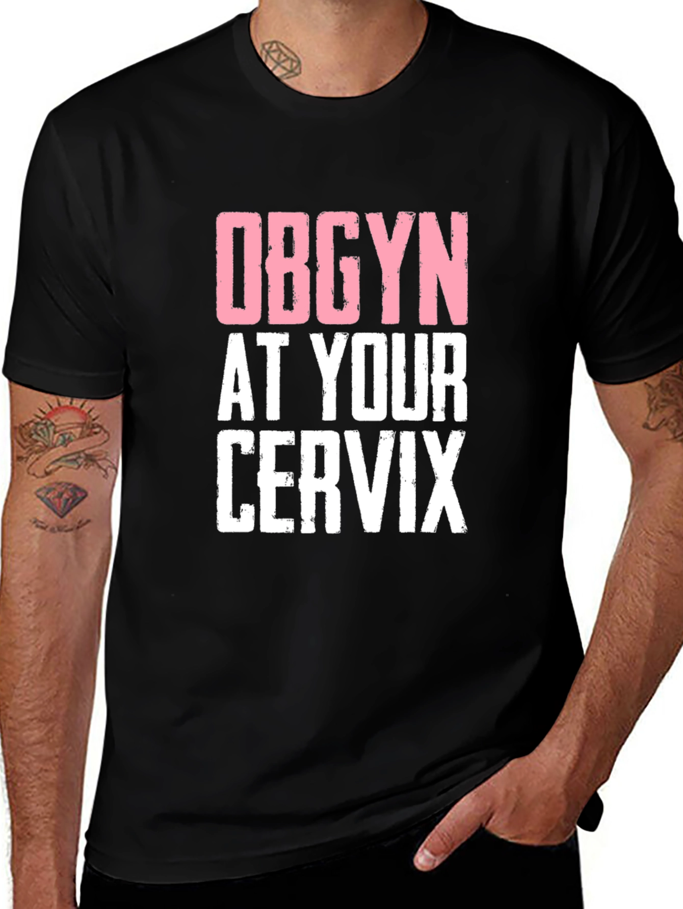 OBGYN at Your Cervix Graphic Novelty Tee
