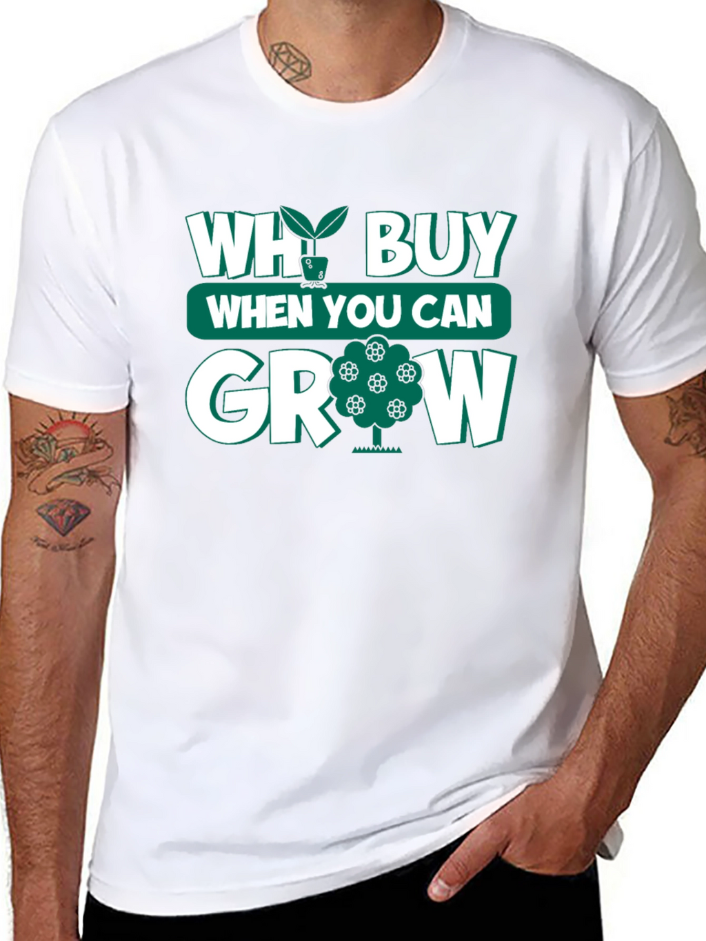 Why Buy When You Can Grow Black T-Shirt