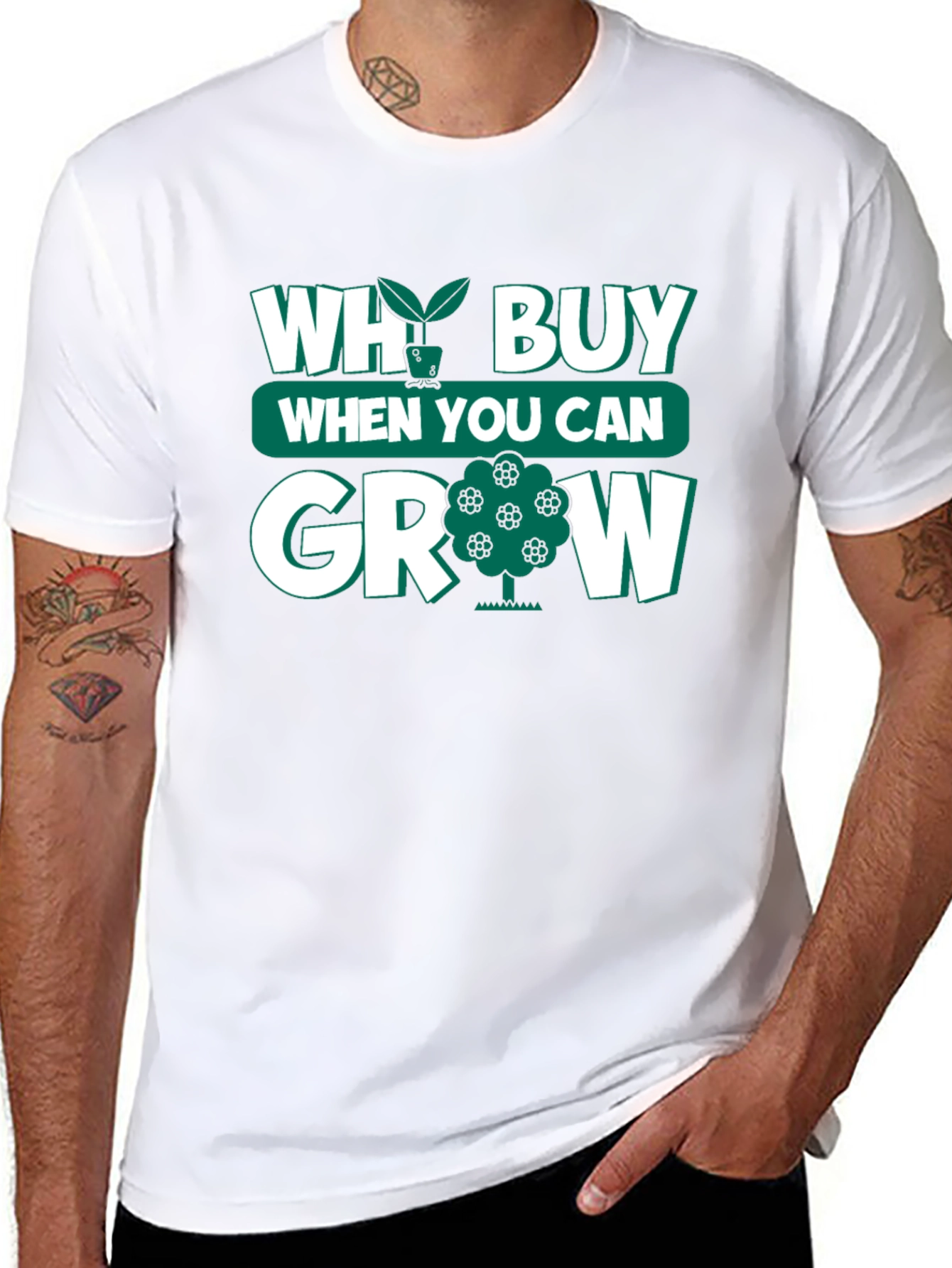 Why Buy When You Can Grow Black T-Shirt