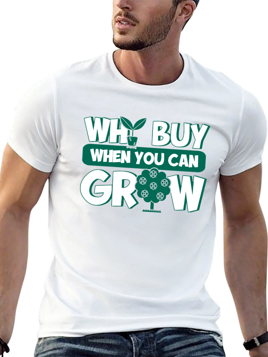 Why Buy When You Can Grow Black T-Shirt