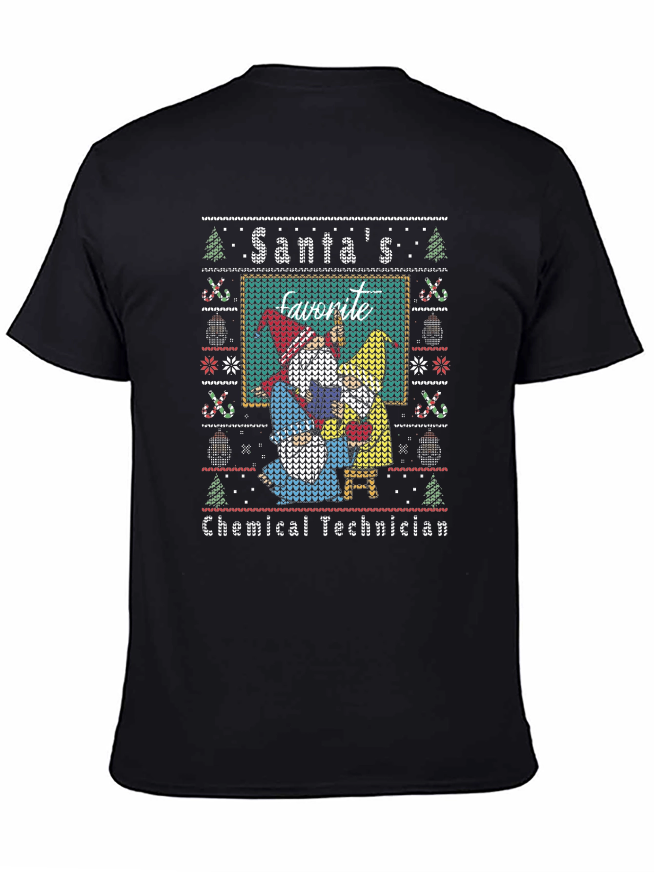Santas Favorite Chemical Technician Ugly Christmas T-Shirt