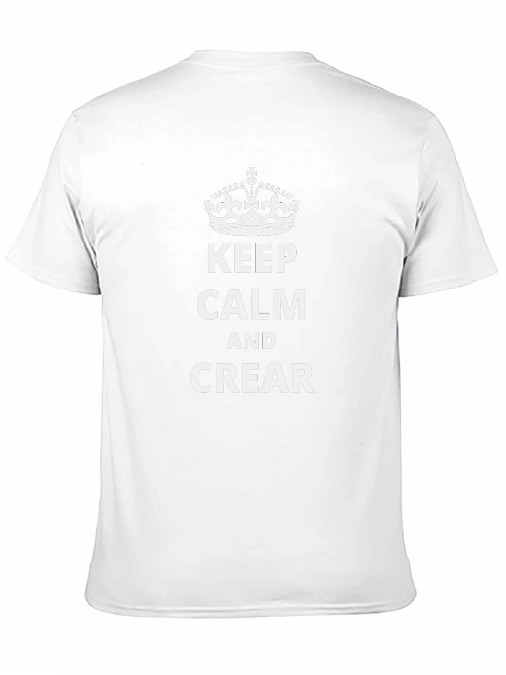 Keep Calm and Crear Black T-Shirt